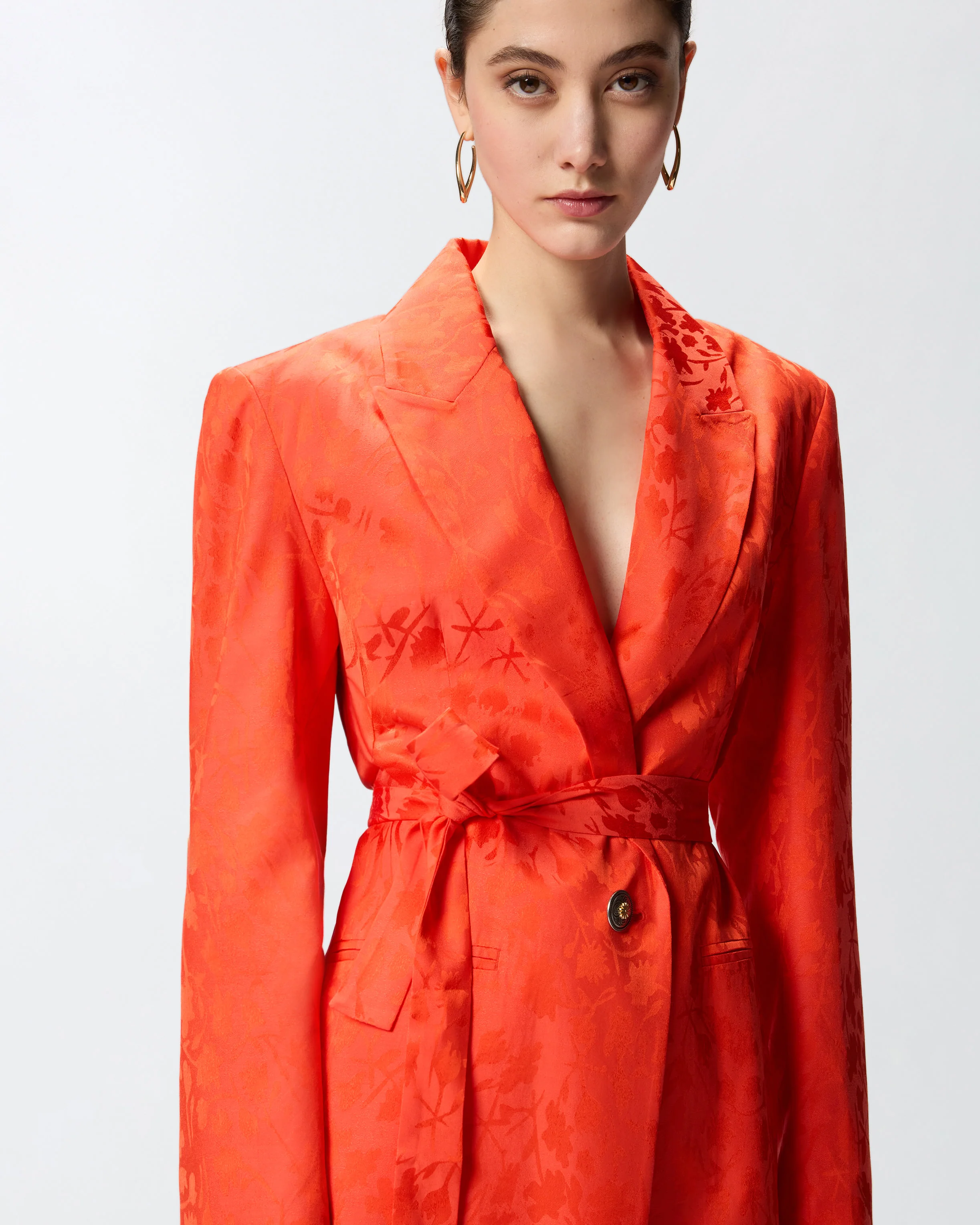Floral jacquard kimono jacket - Image 4