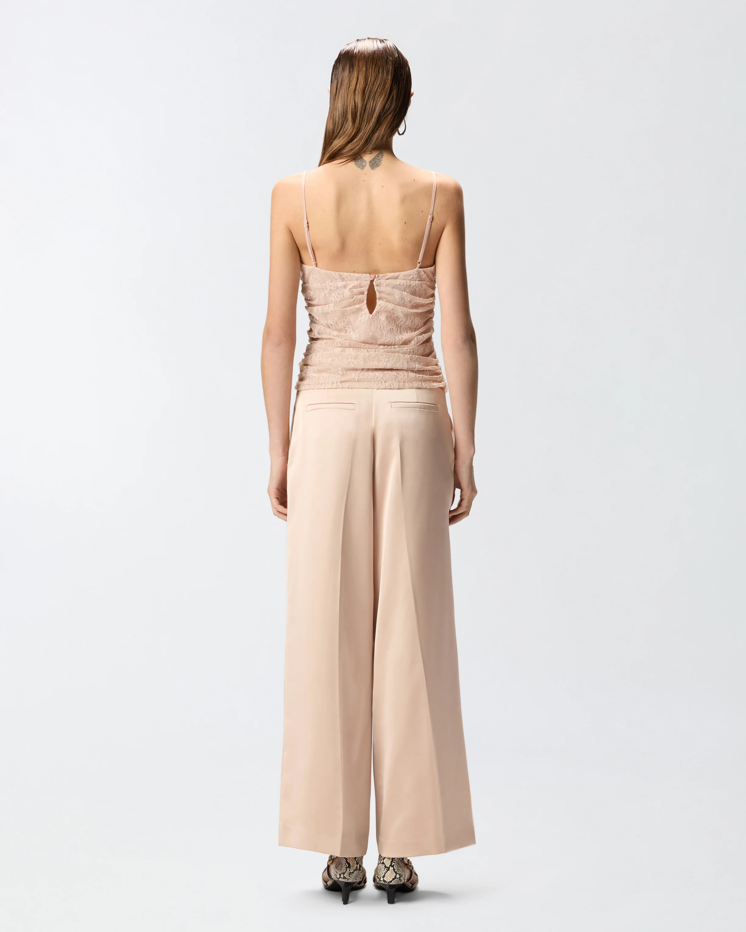 Floral lace top with shoulder straps - Image 3
