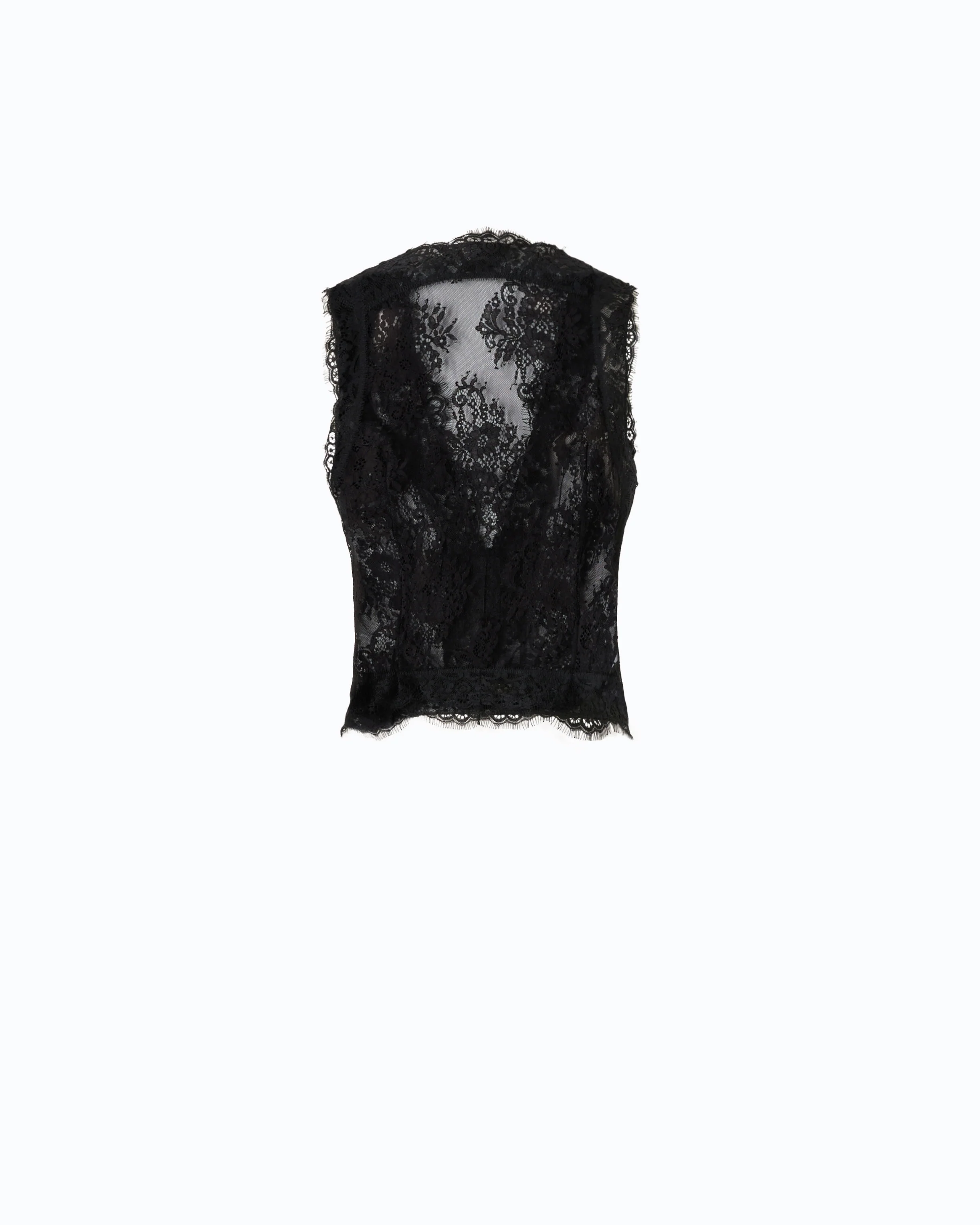 Floral Valenciennes lace vest - Image 2