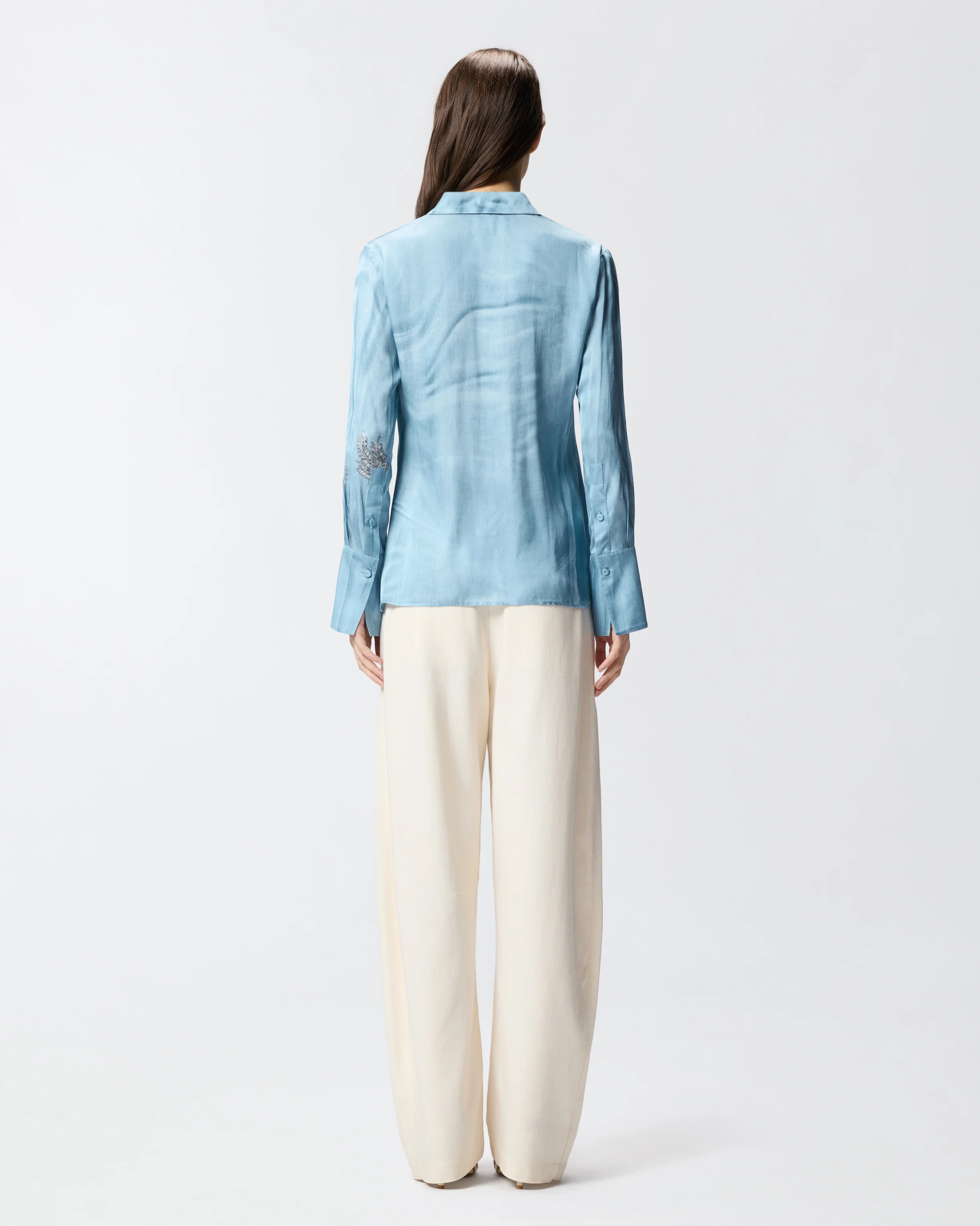 Fluid shirt with placed jewel print - Image 3