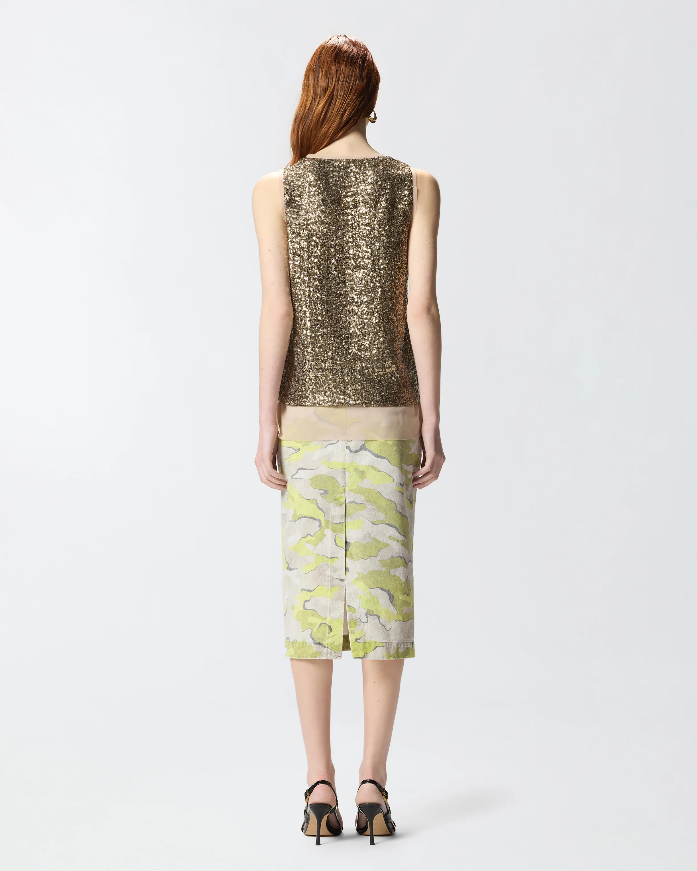 Fully sequinned vest top - Image 3