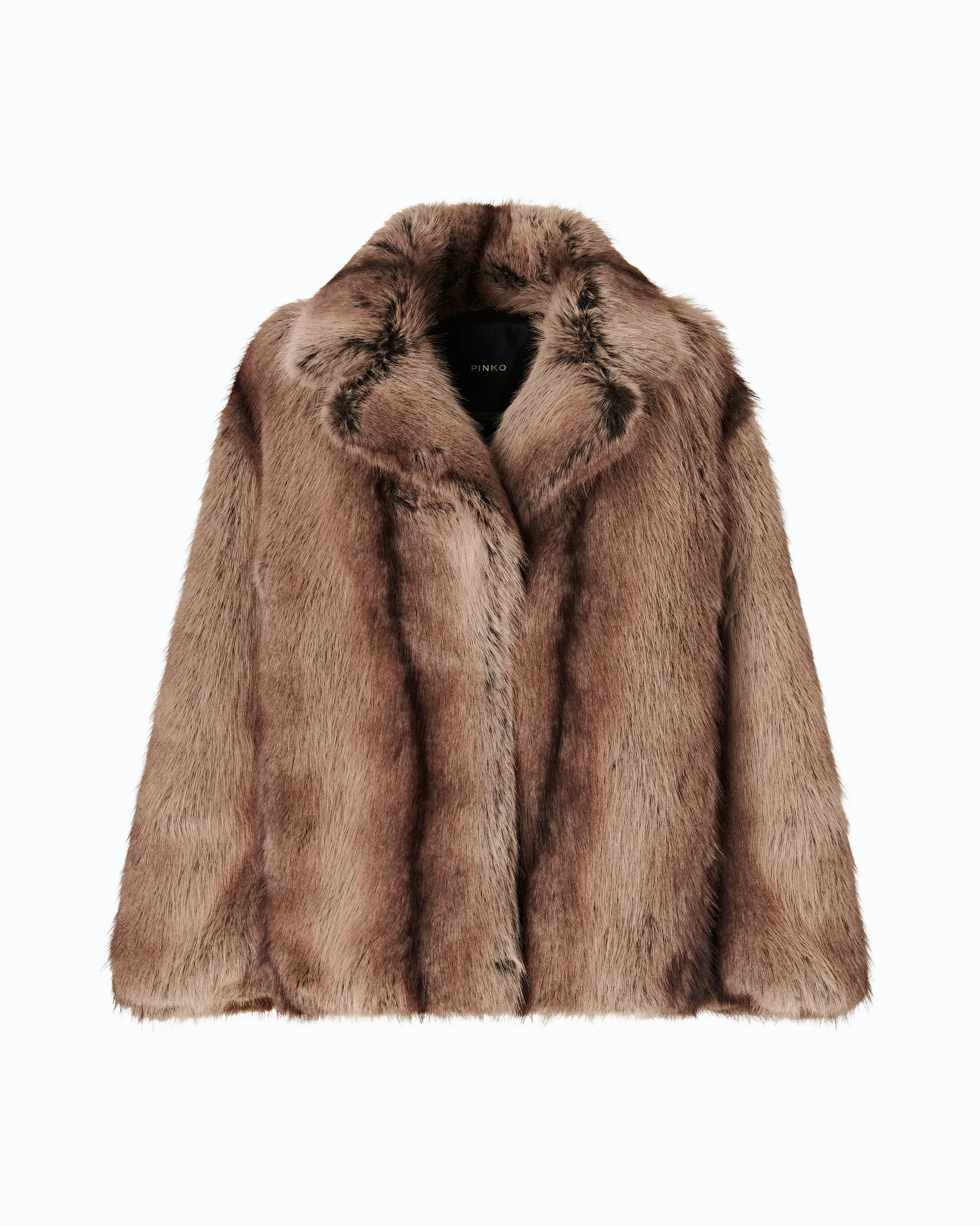 Fur-effect pea coat - Image 5