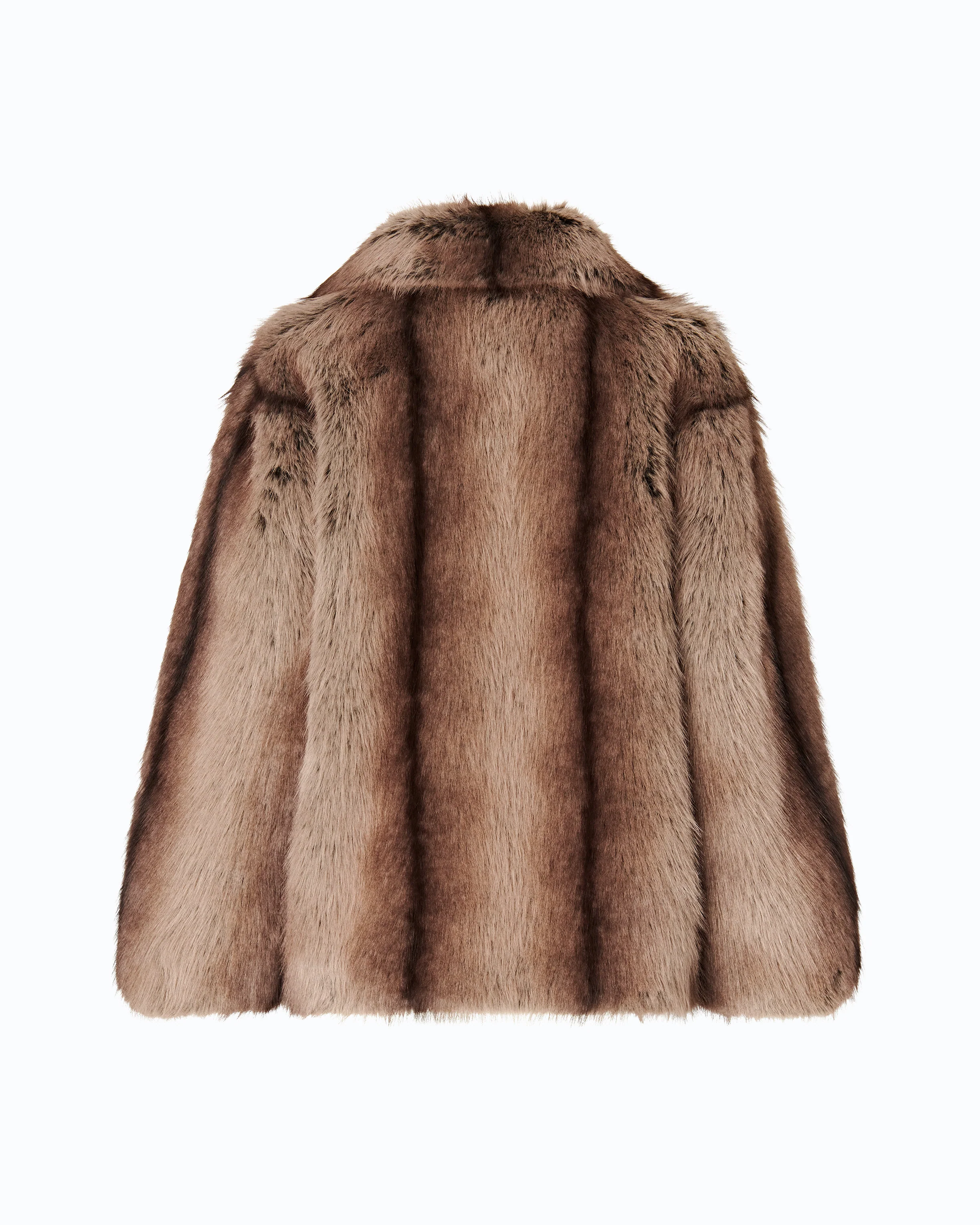 Fur-effect pea coat - Image 6