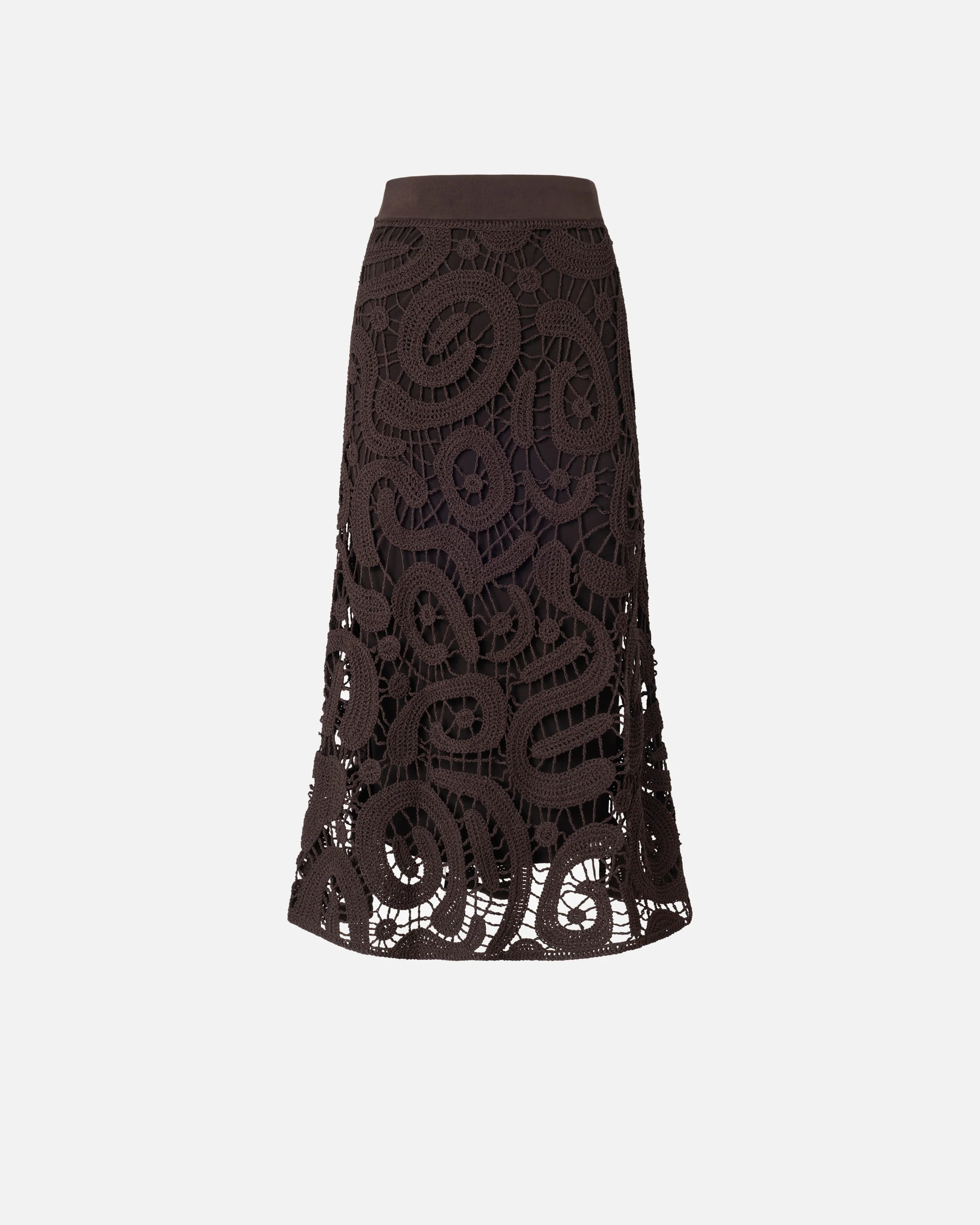 Geometric crocheted midi skirt - Image 5