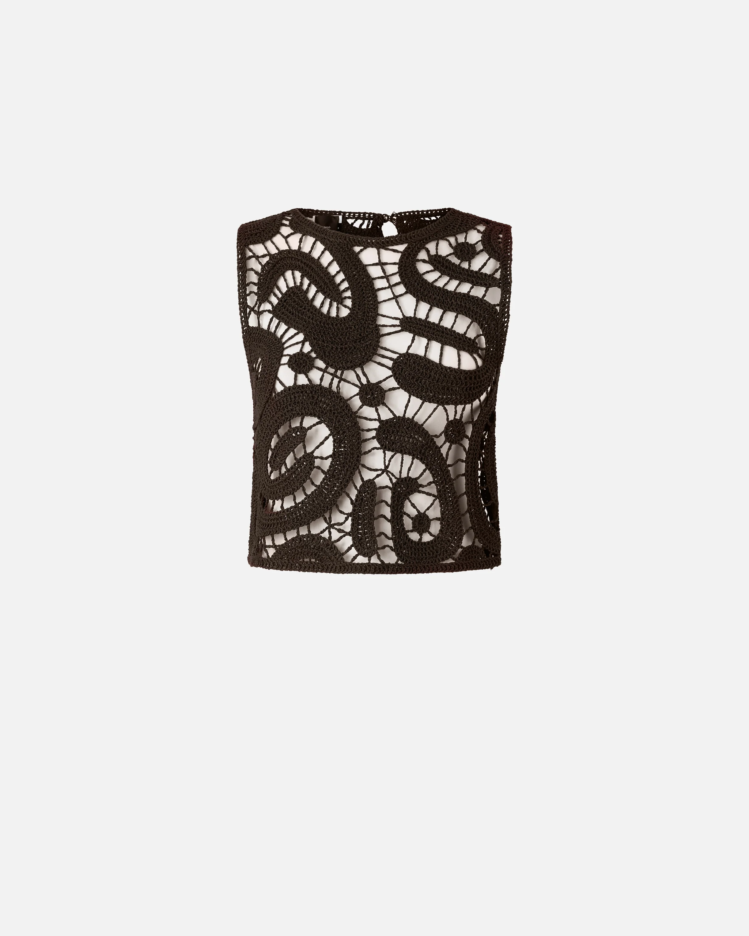 Geometric crocheted sleeveless top - Image 5