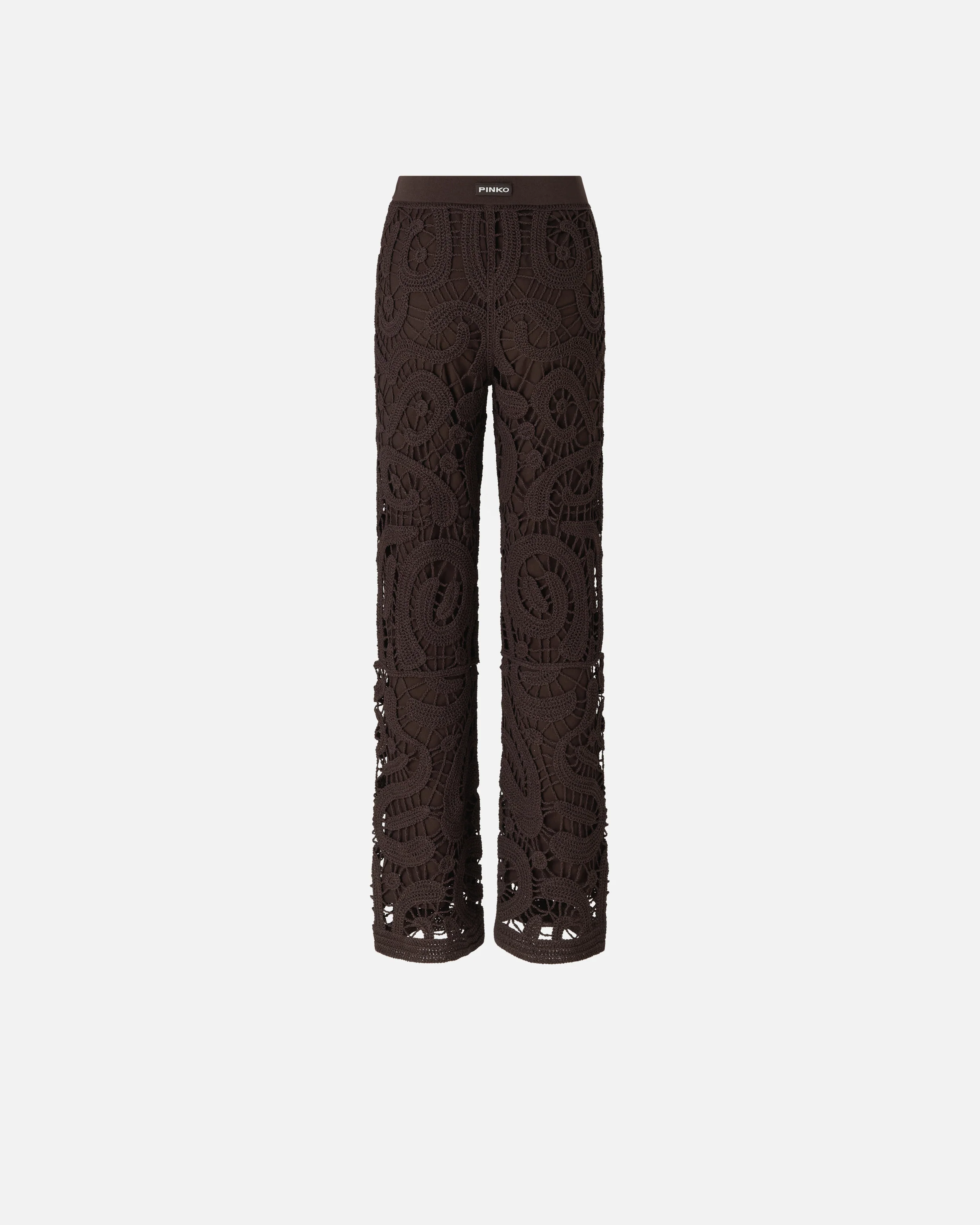 Geometric crocheted trousers - Image 6