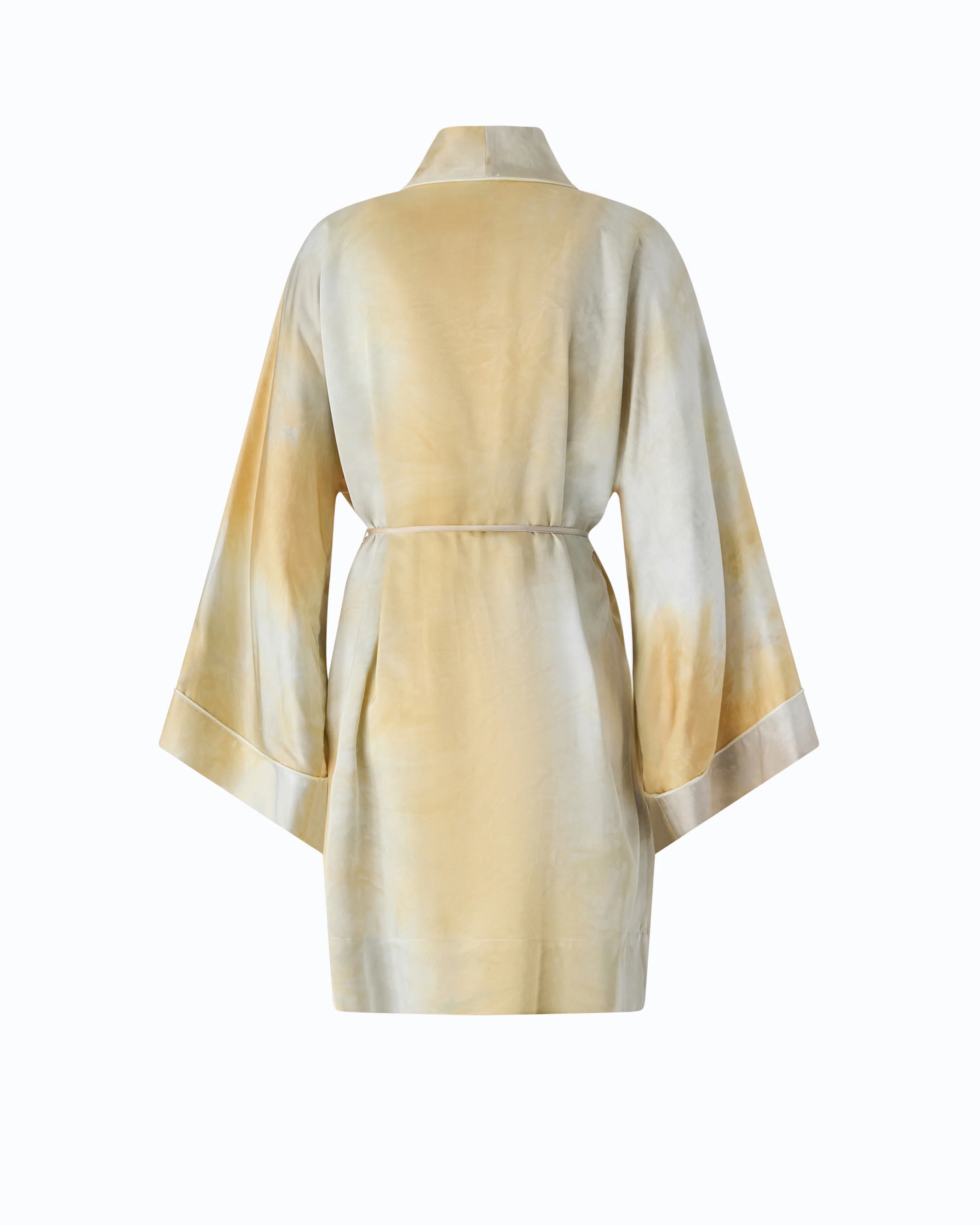Gradient satin kimono with belt - Image 6