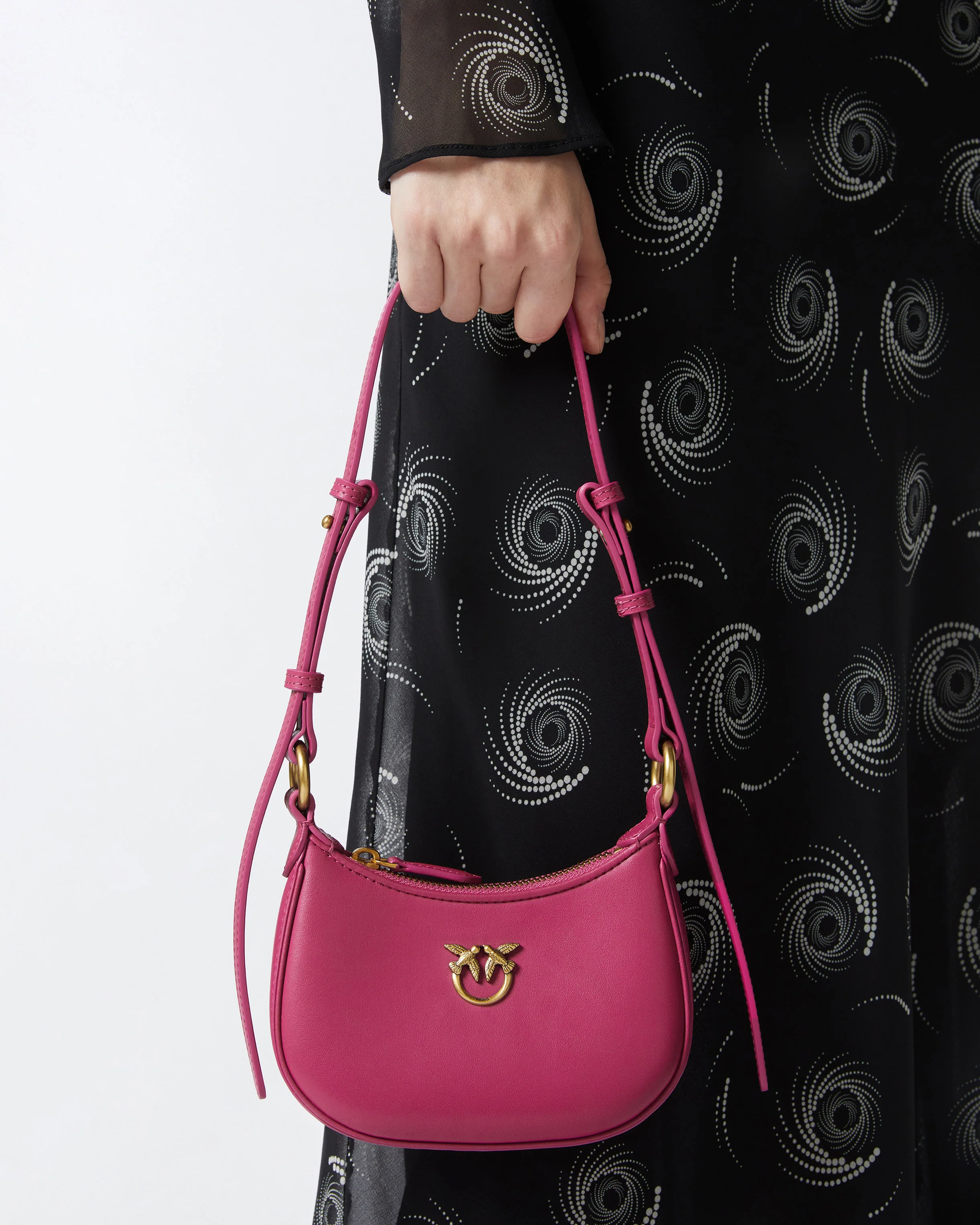 Half Moon baby leather shoulder bag - Image 6