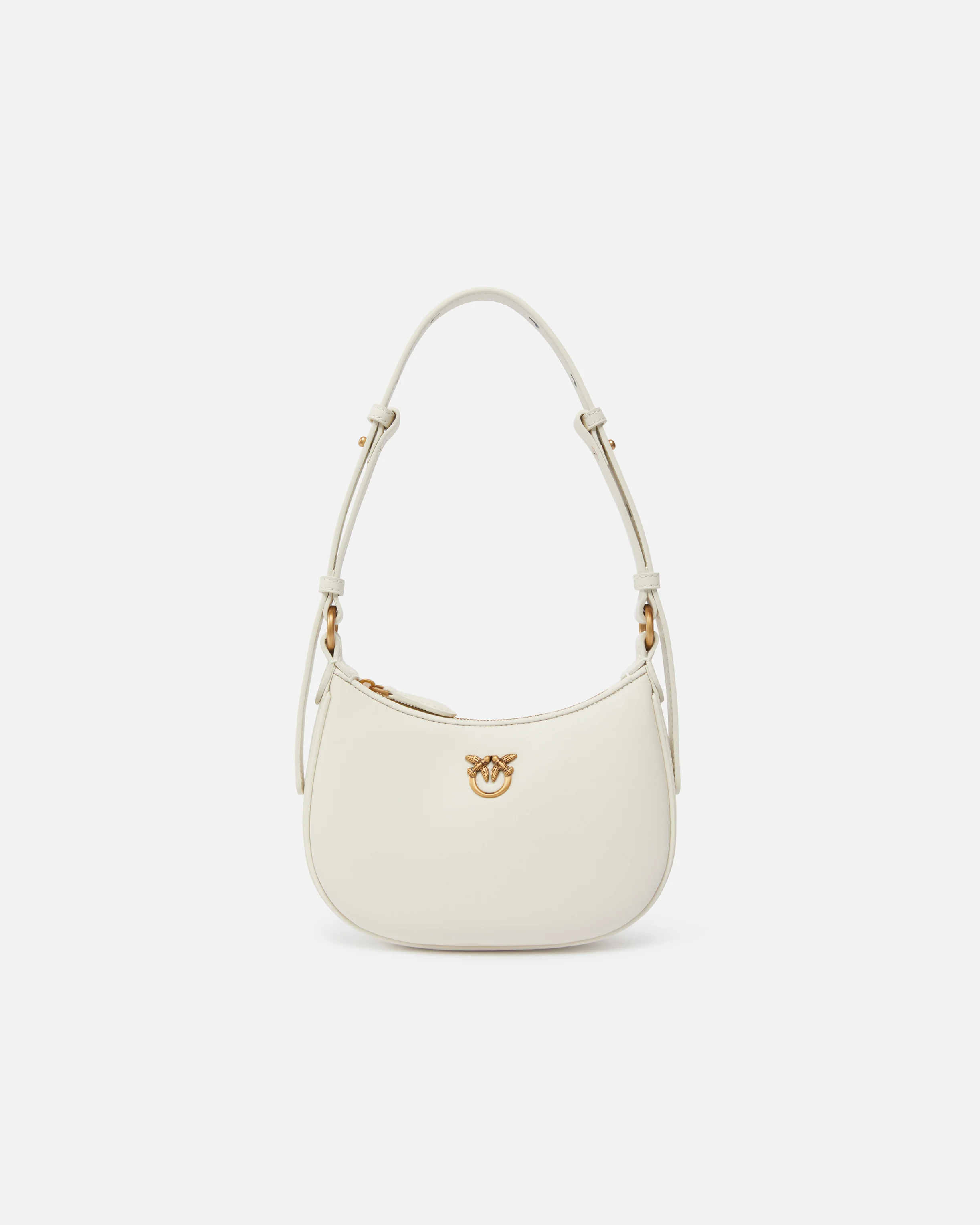 Half Moon baby leather shoulder bag