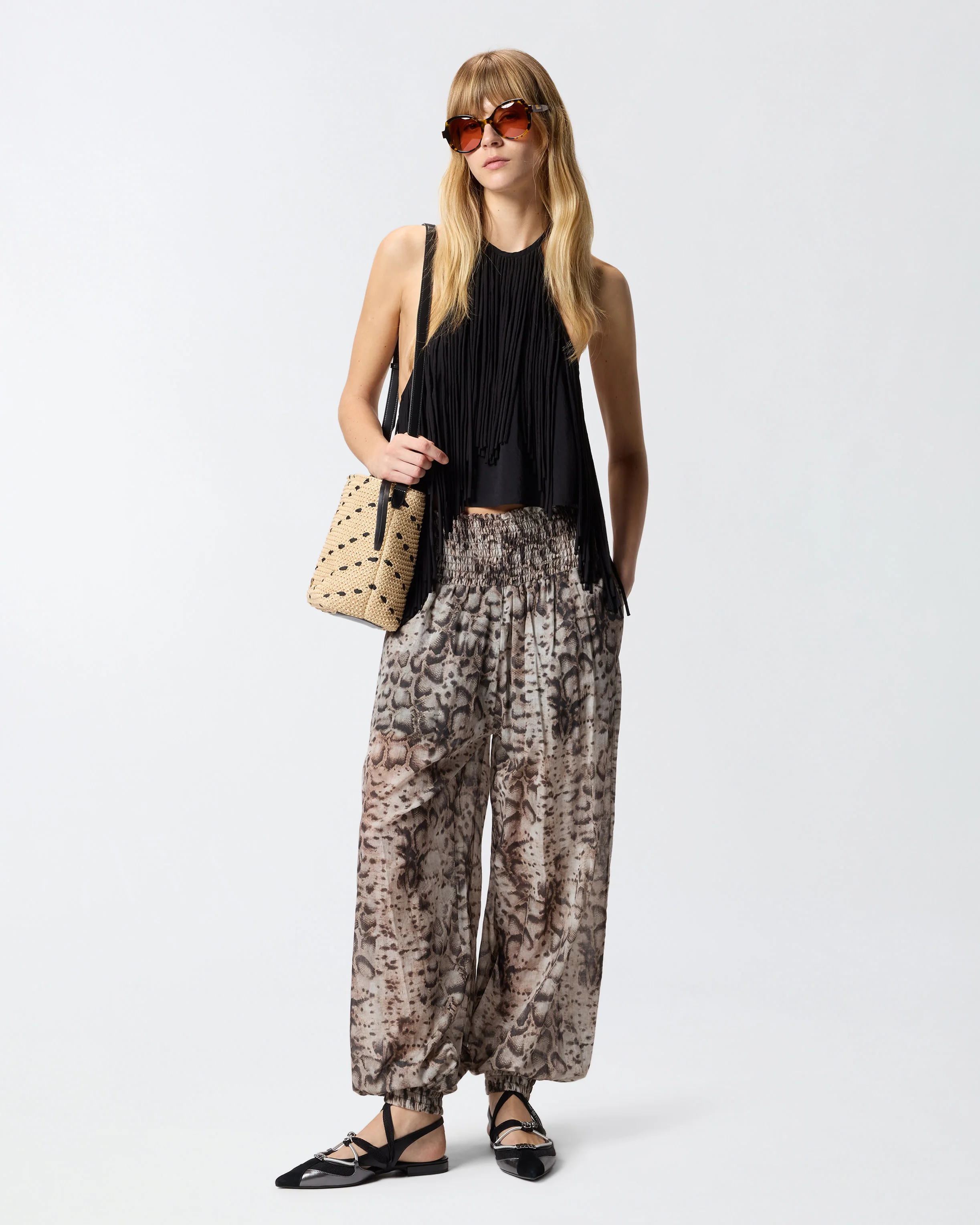 Halterneck top with fringes - Image 2