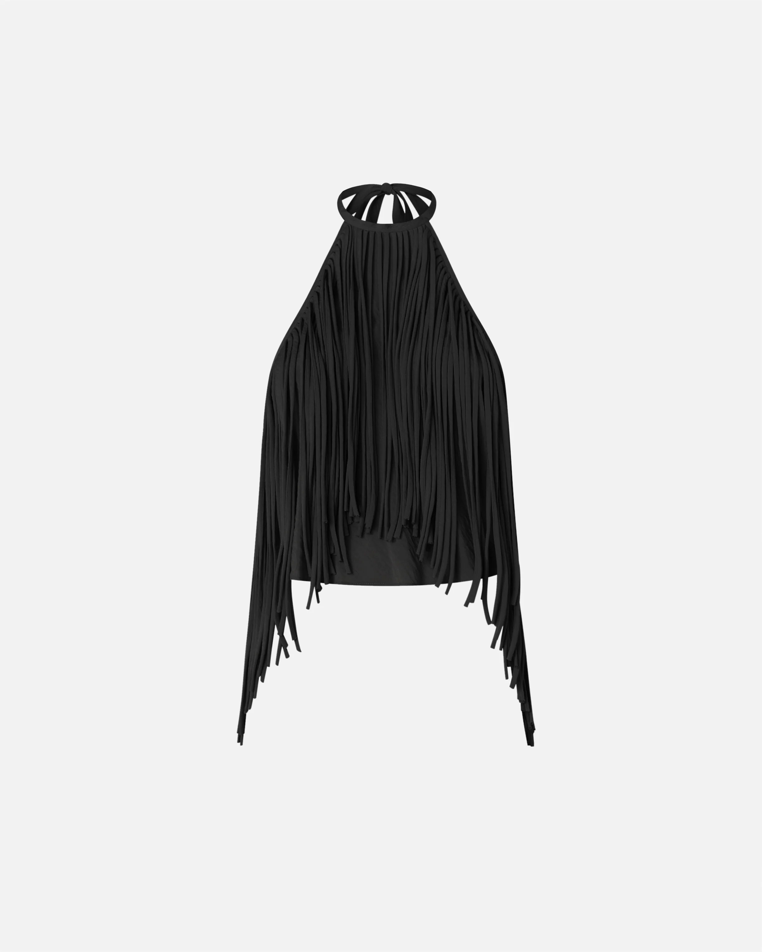 Halterneck top with fringes - Image 5