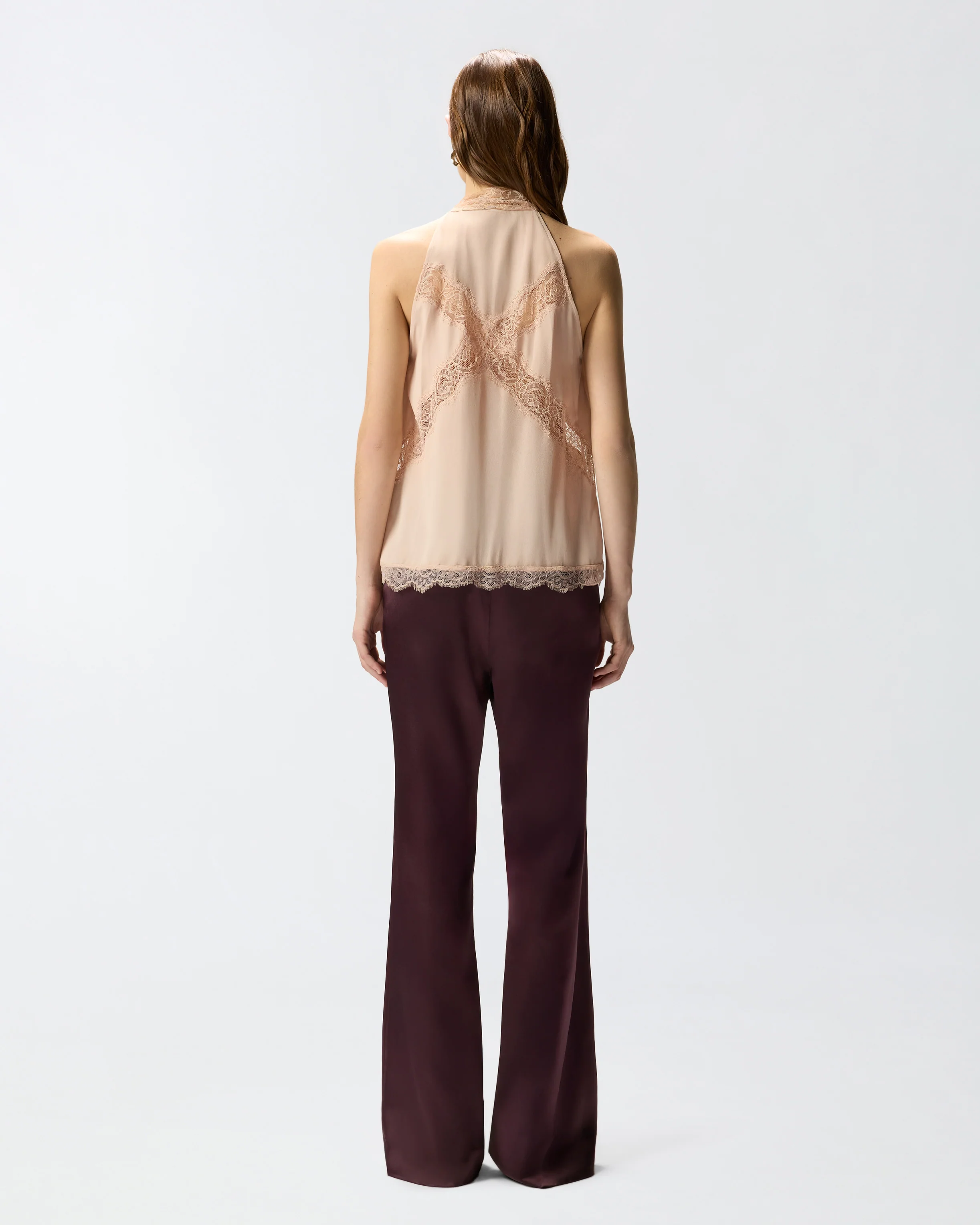 Halterneck top with lace - Image 3