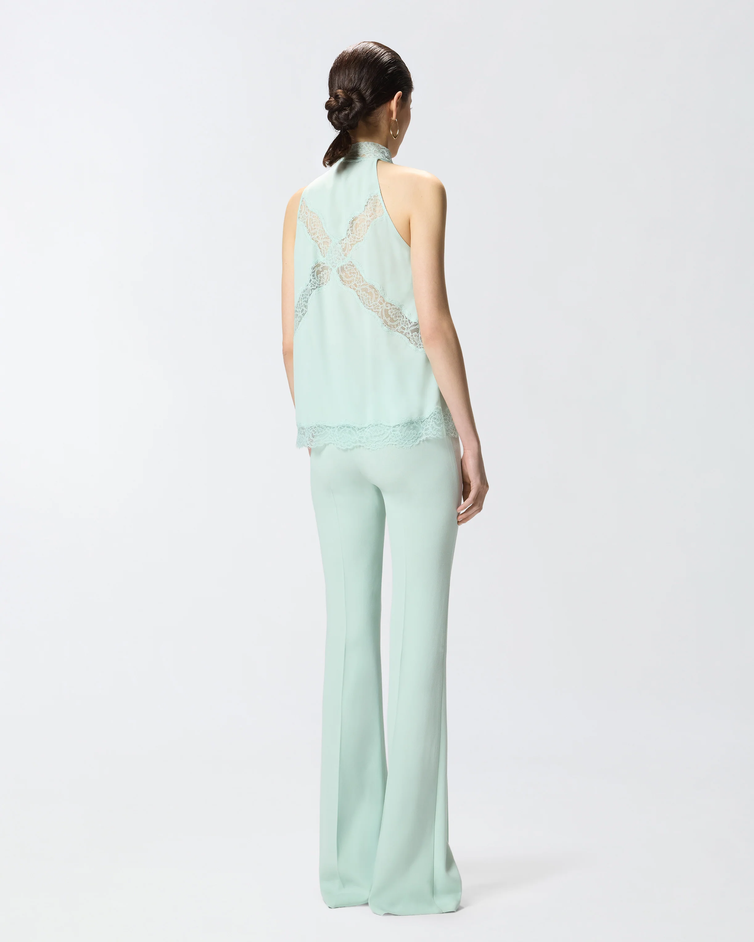 Halterneck top with lace - Image 3