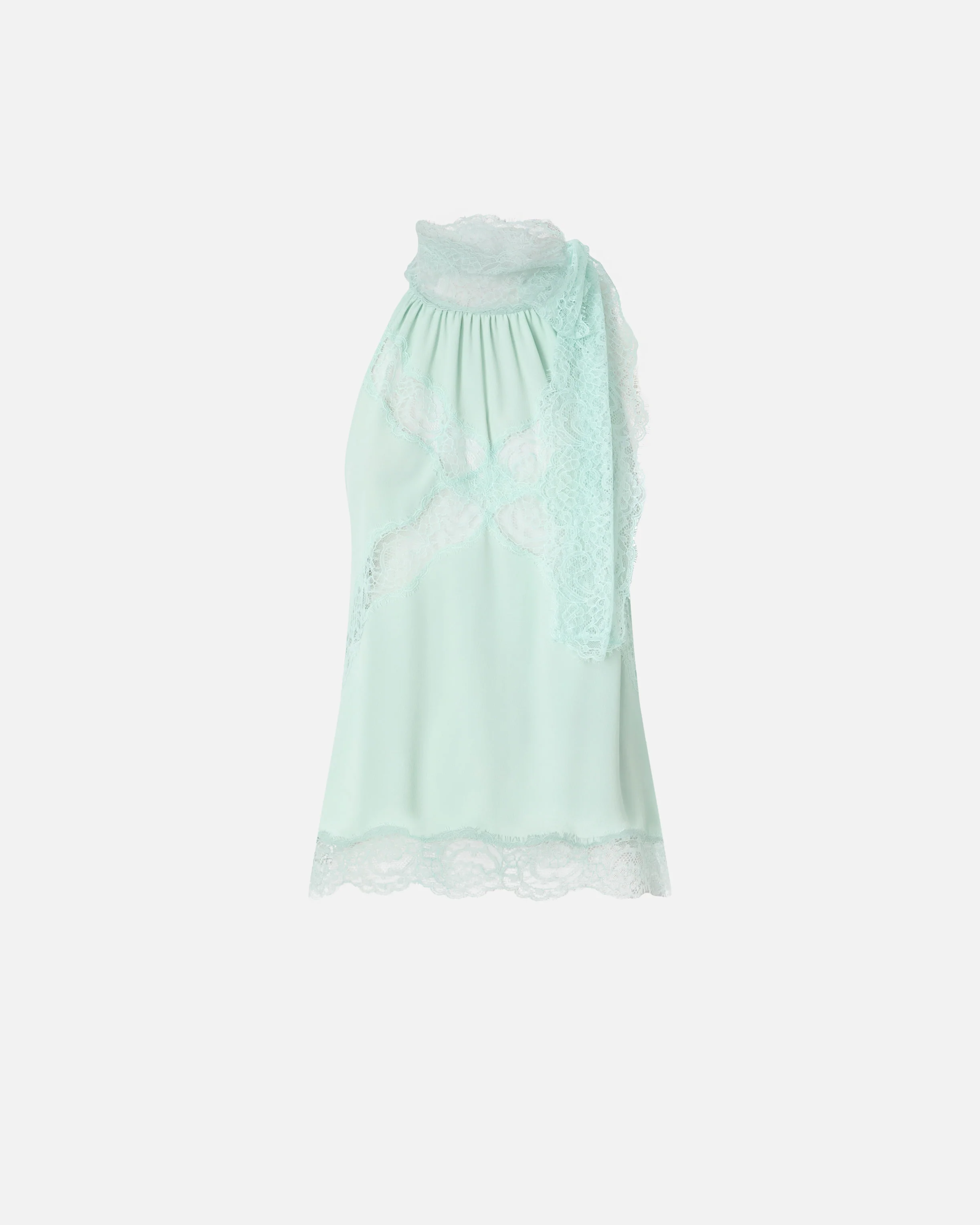 Halterneck top with lace - Image 5