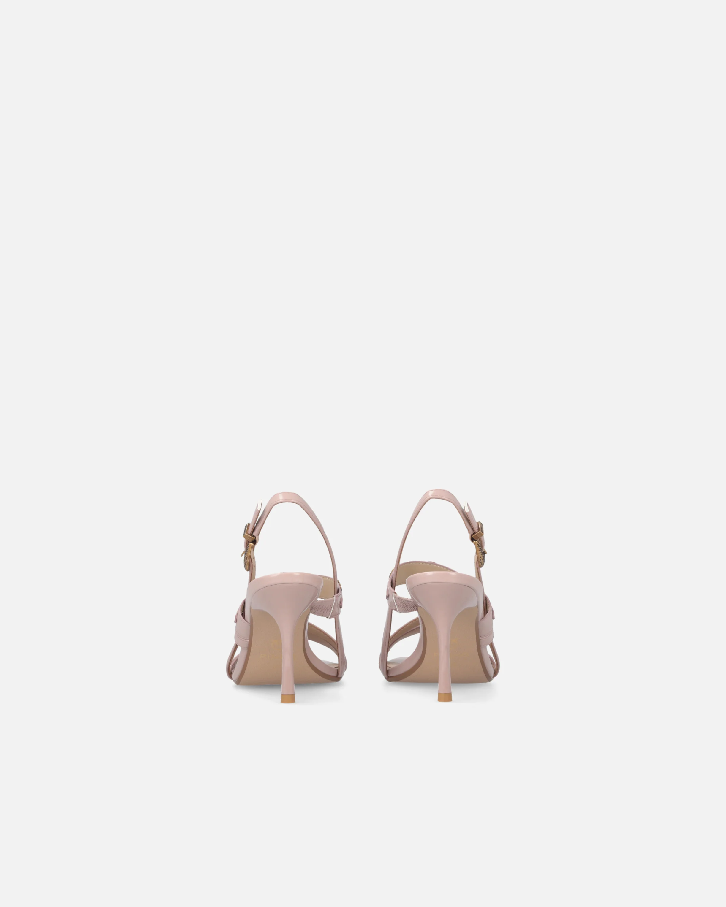 High slingback sandals with straps and studs - Image 8