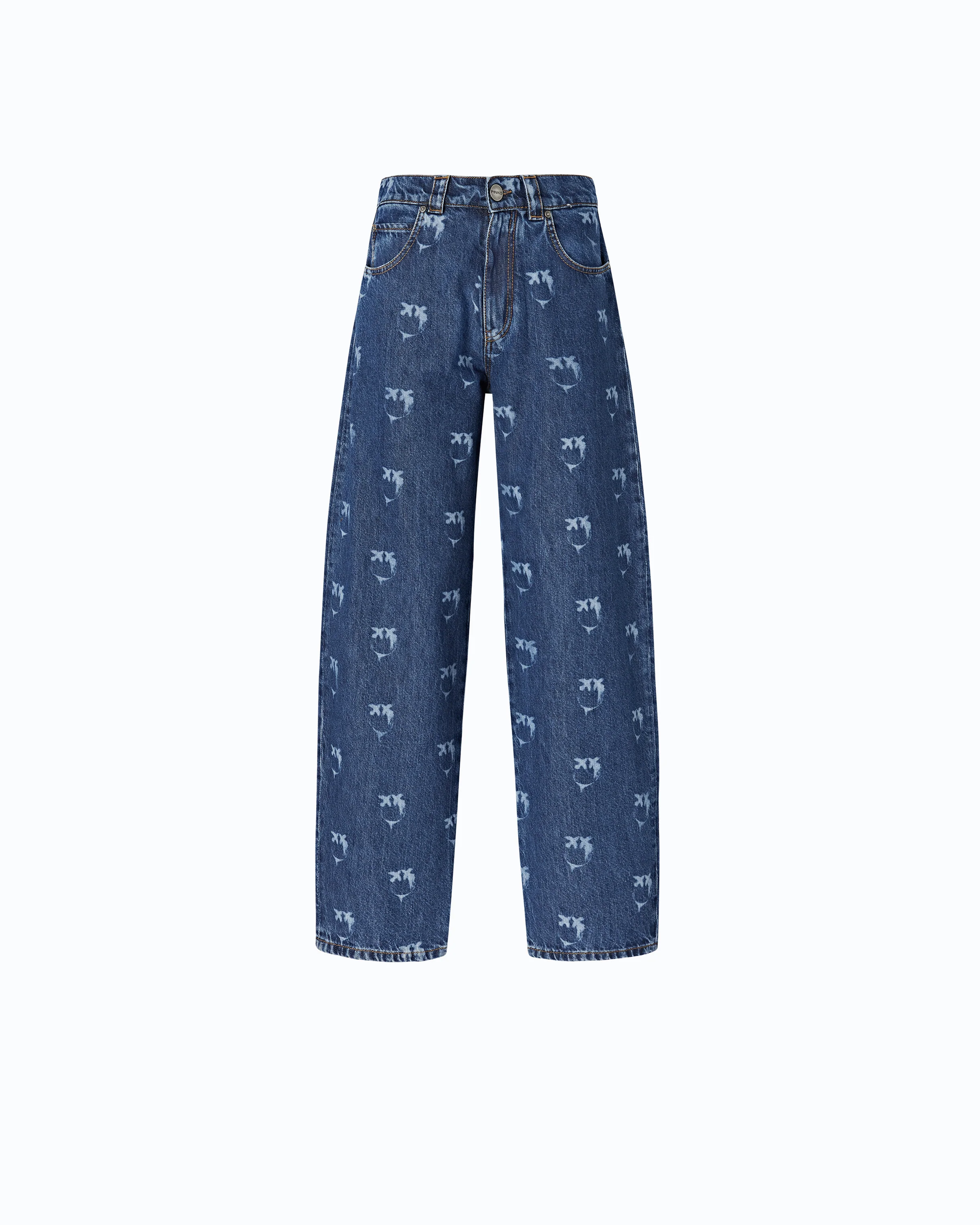 Jeans with all-over Love Birds logo - Image 5