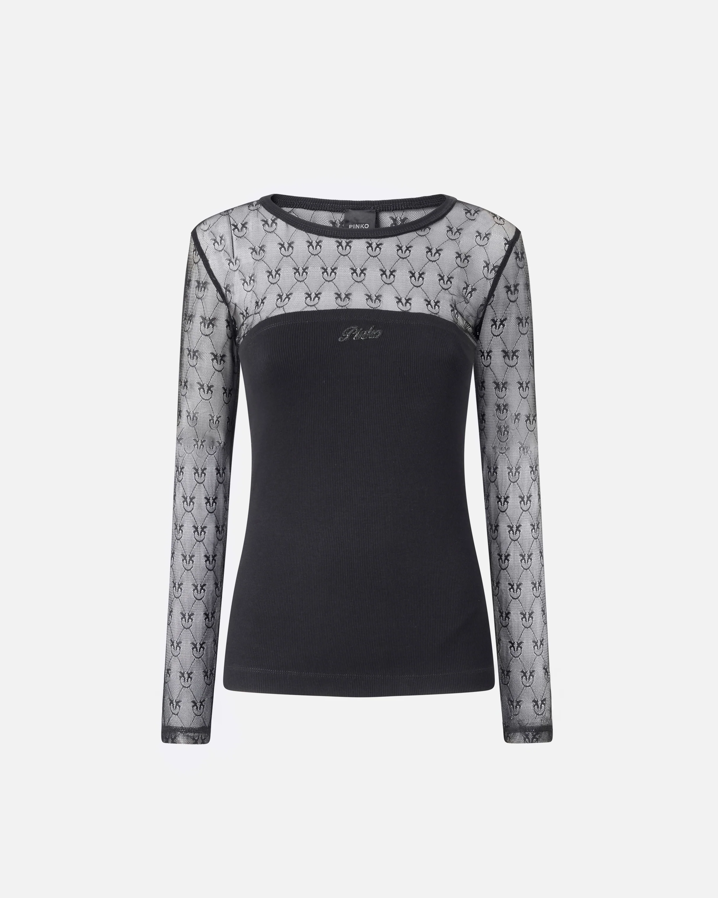 Jersey sweater with Love Birds logo lace - Image 5