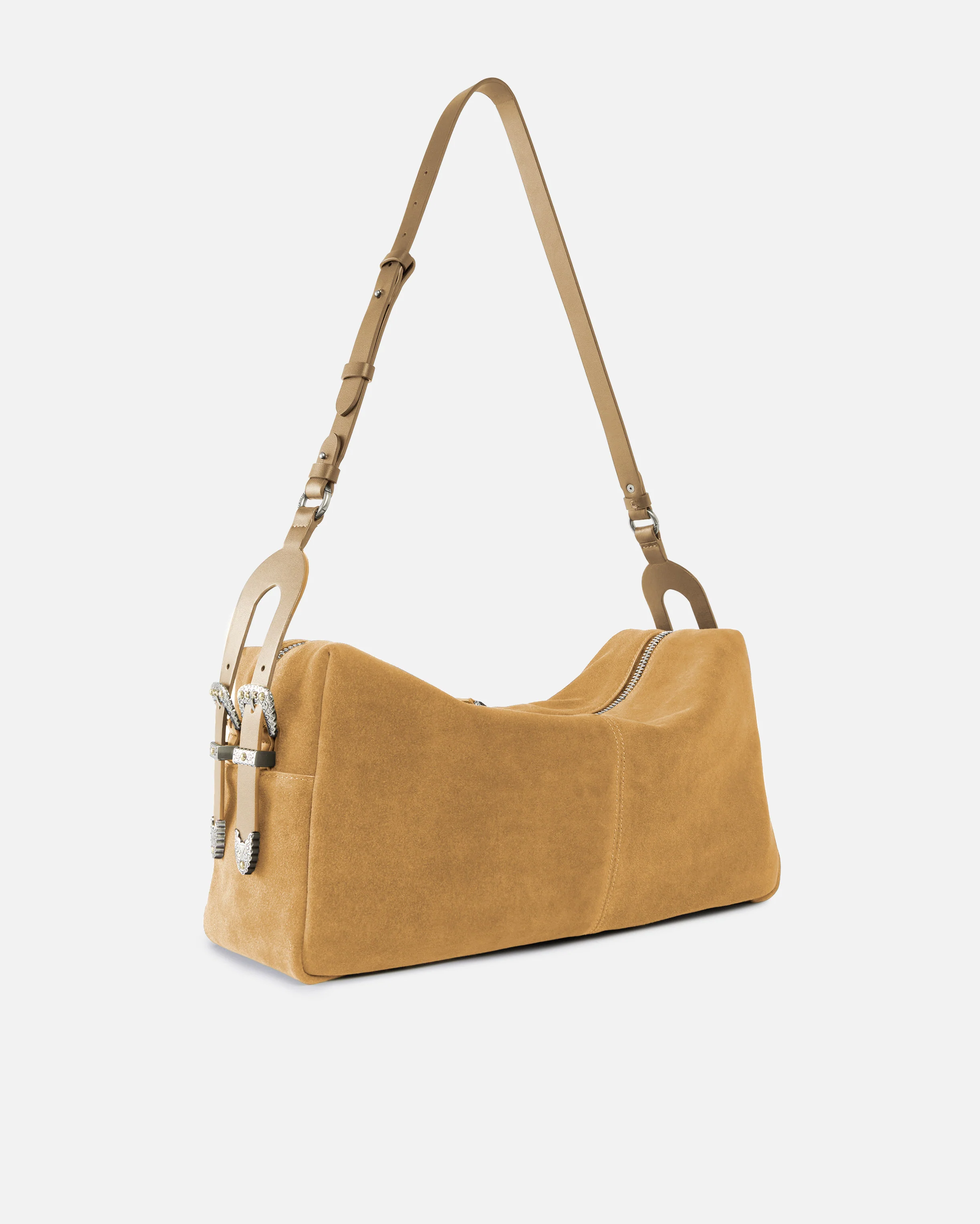 Keeper Bag large shoulder bag in suede - Image 2