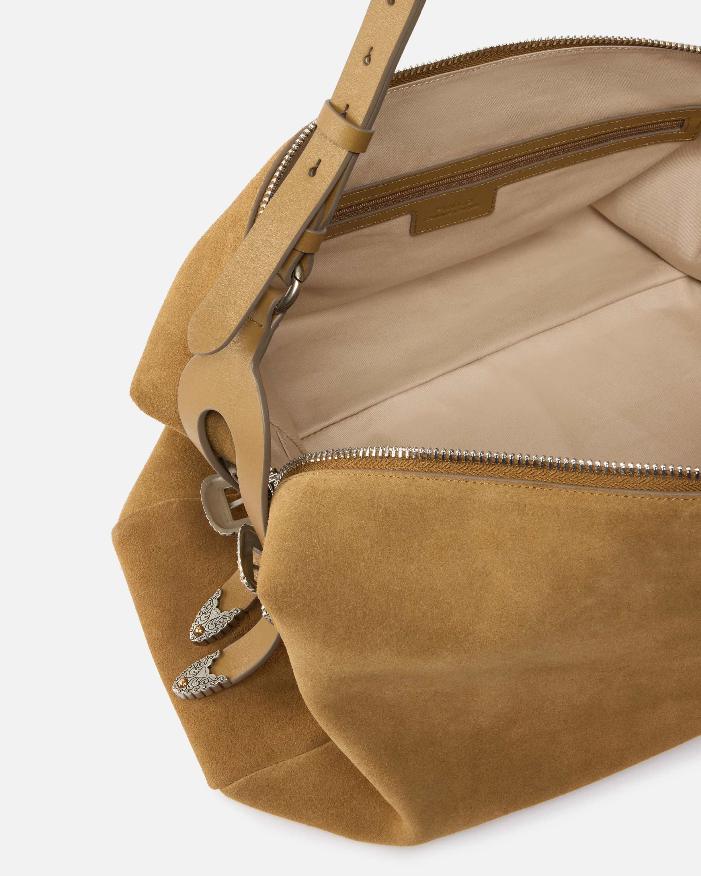 Keeper Bag large shoulder bag in suede - Image 4
