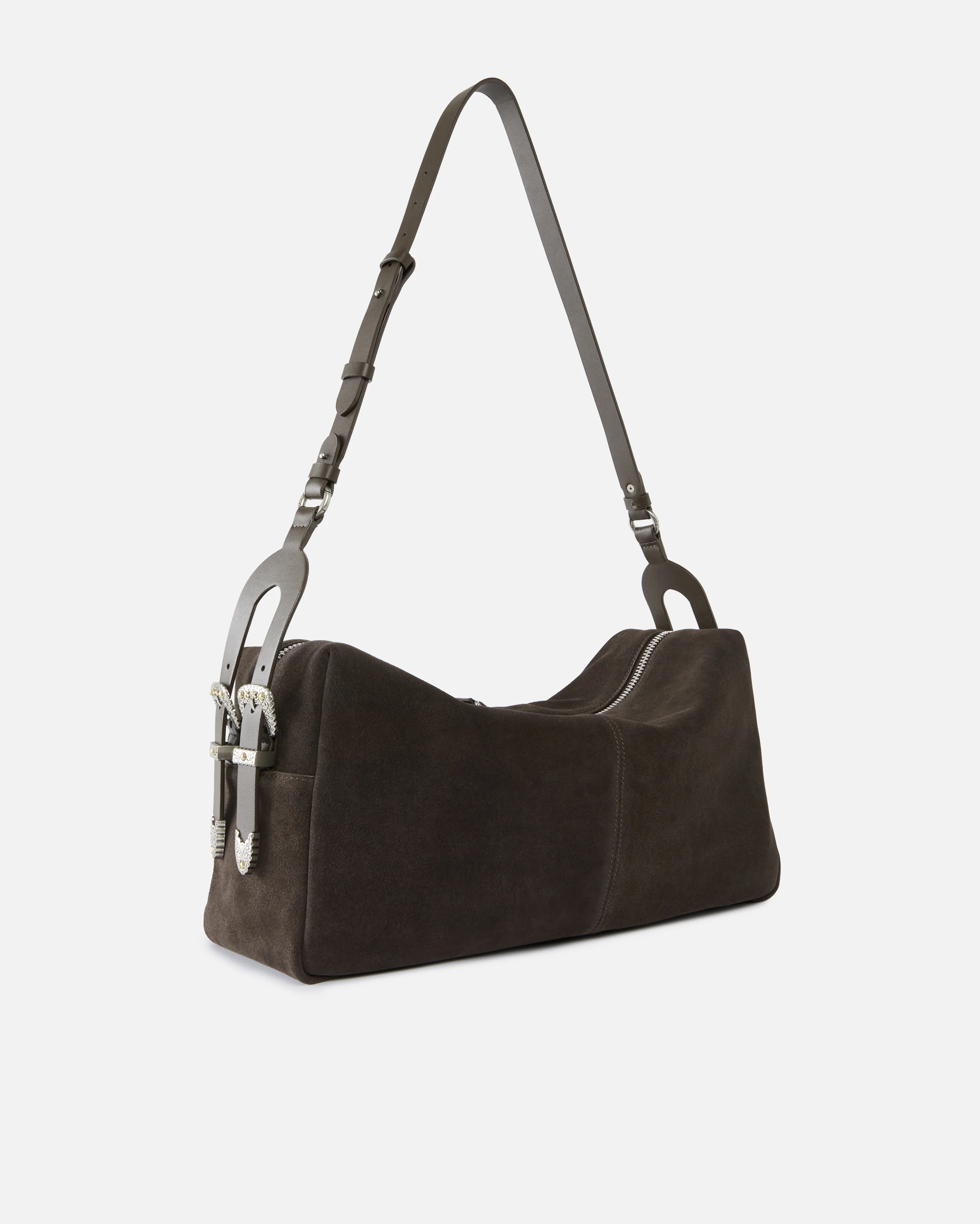 Keeper Bag large shoulder bag in suede - Image 2