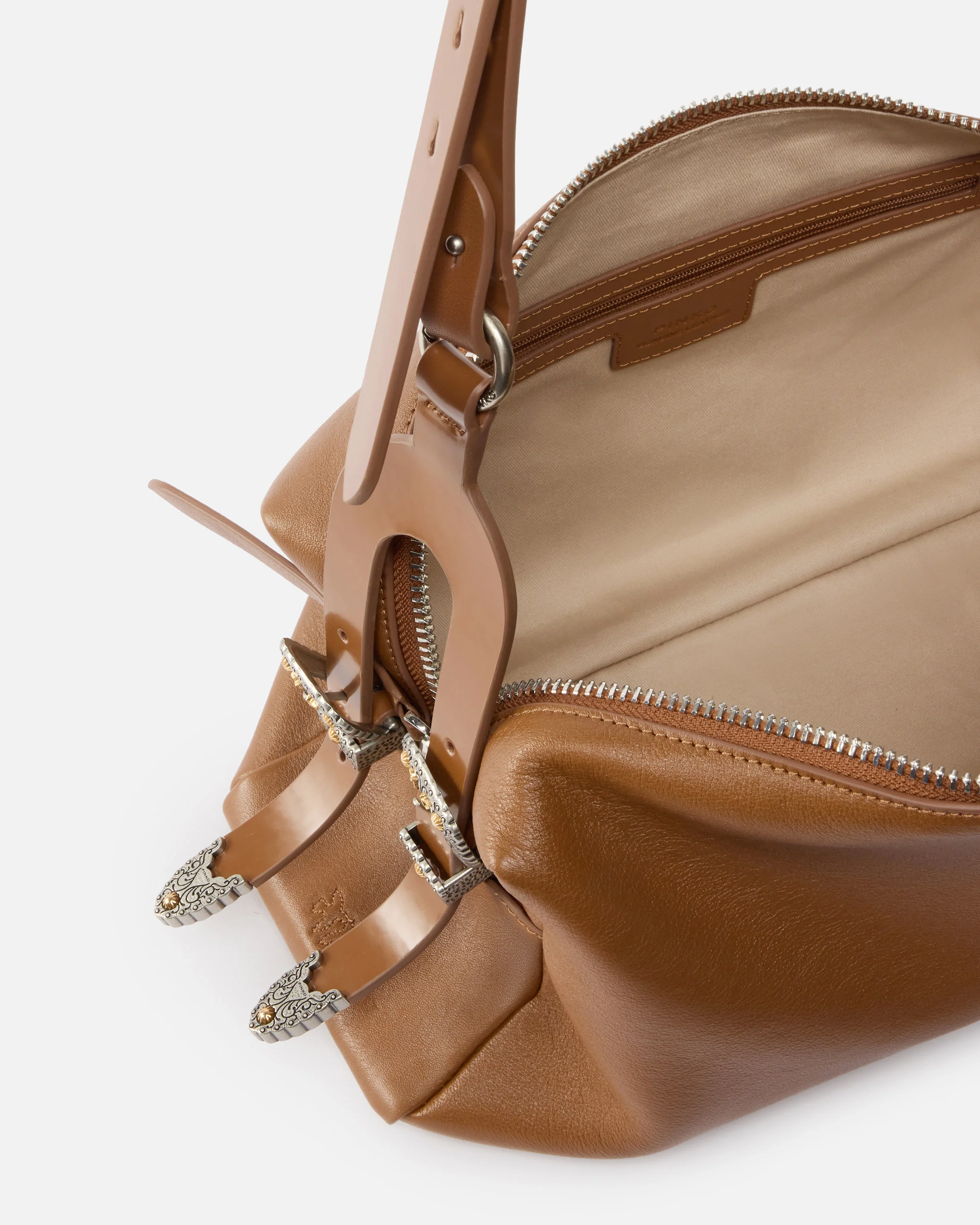 Keeper Bag medium shoulder bag in new biker leather - Image 4