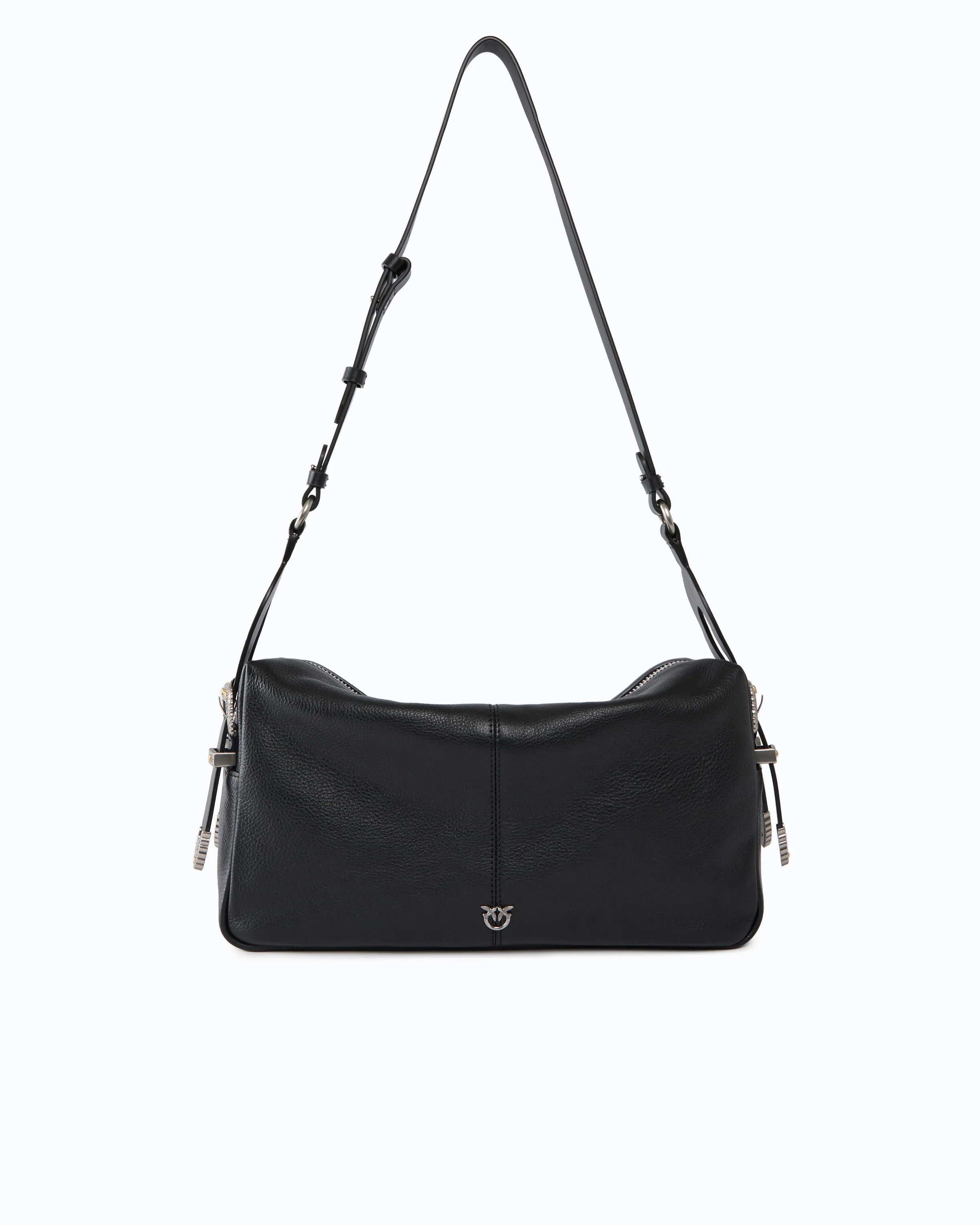 Keeper Bag medium shoulder bag in new biker leather