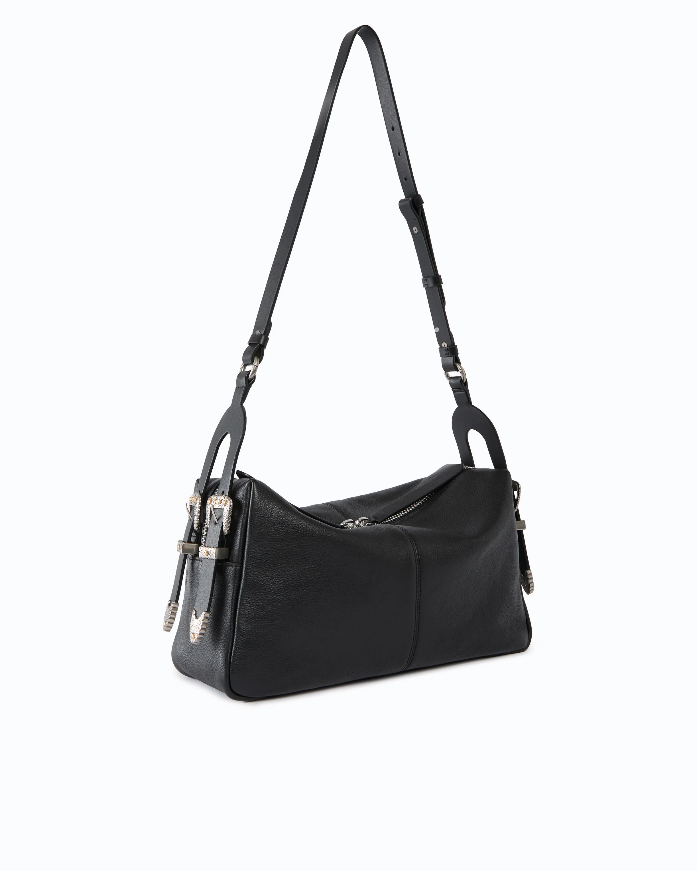 Keeper Bag medium shoulder bag in new biker leather - Image 2