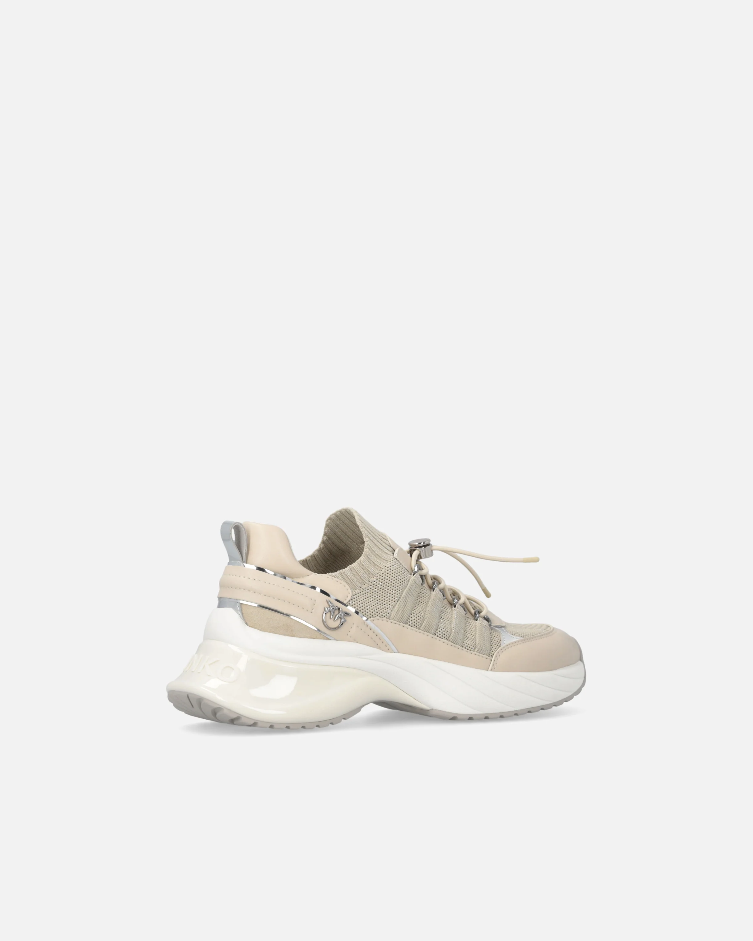Knitted sneakers with laces and cord lock - Image 3