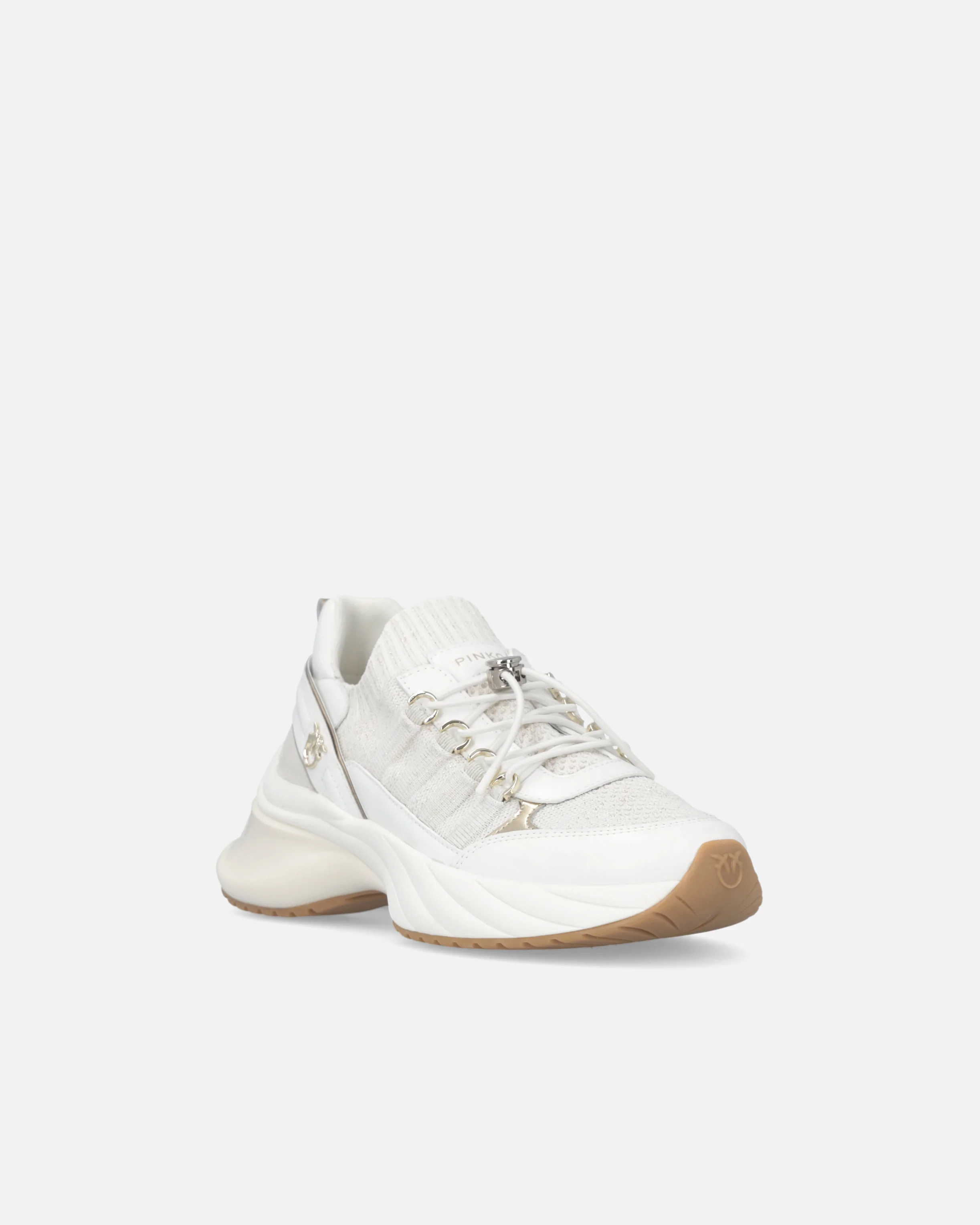 Knitted sneakers with laces and cord lock - Image 2