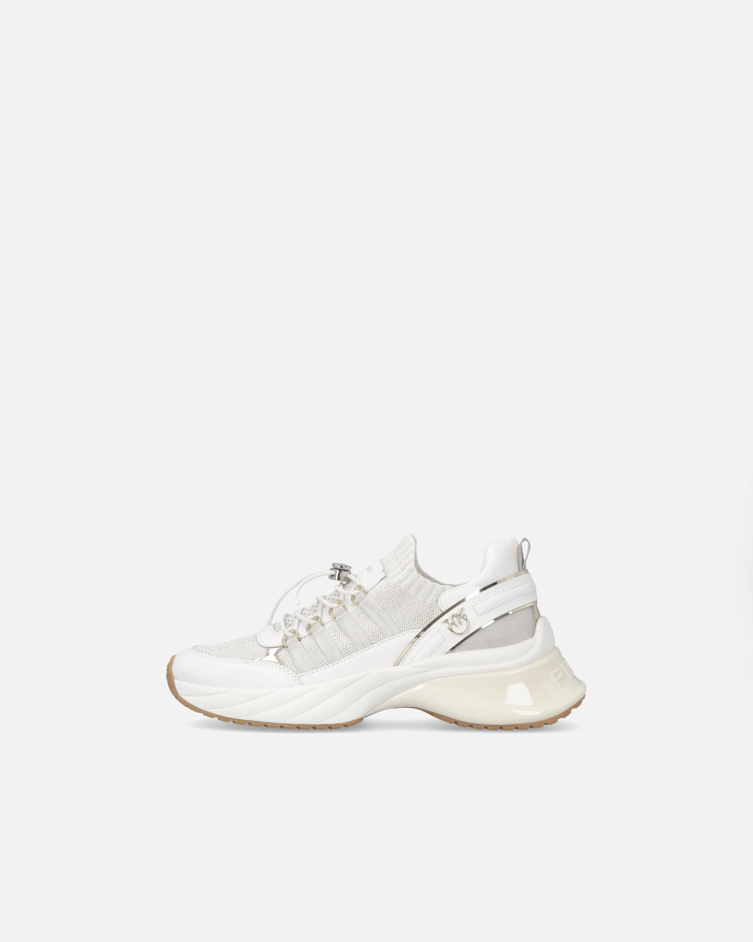 Knitted sneakers with laces and cord lock - Image 5