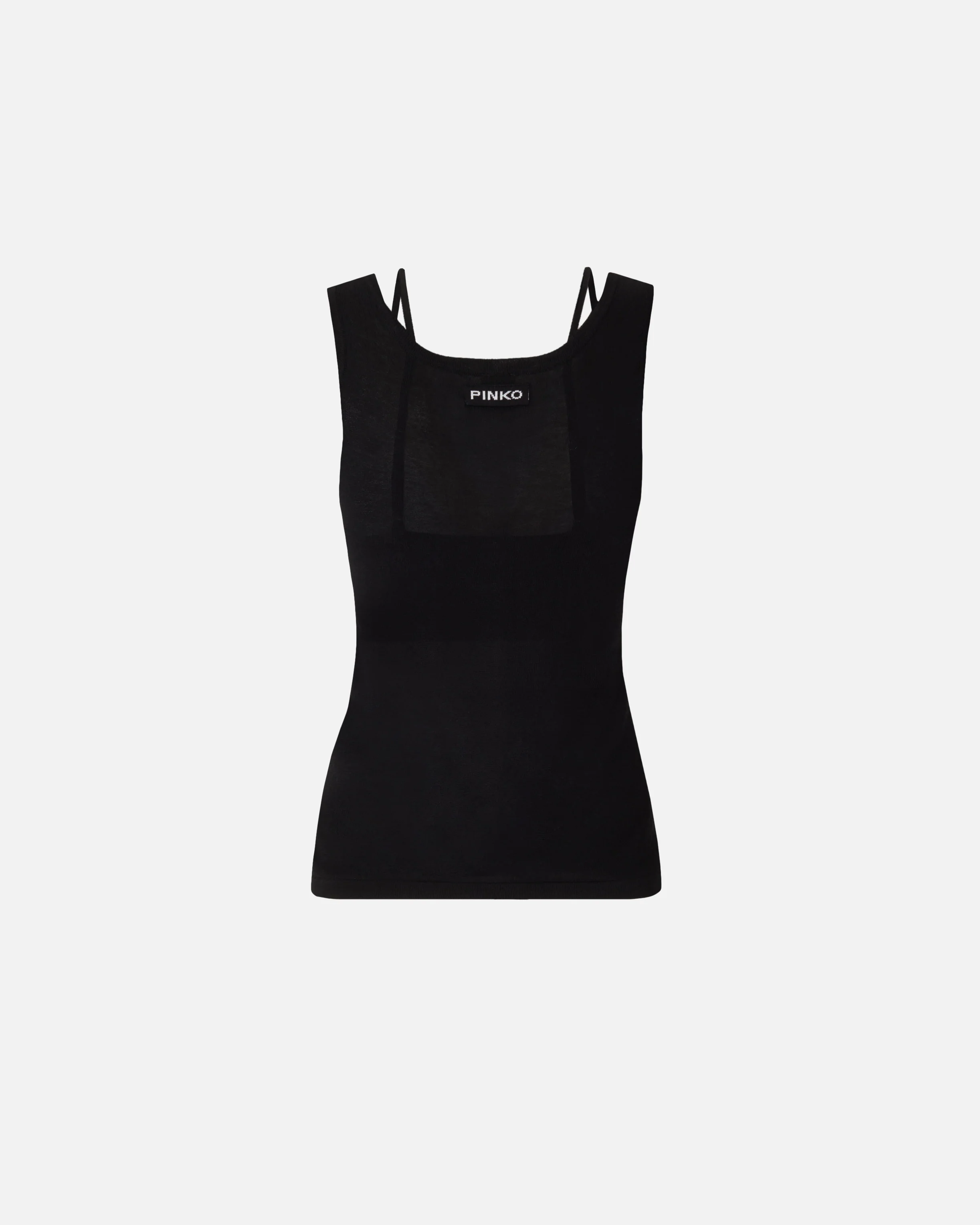 Knitted vest top with mother-of-pearl buttons - Image 6