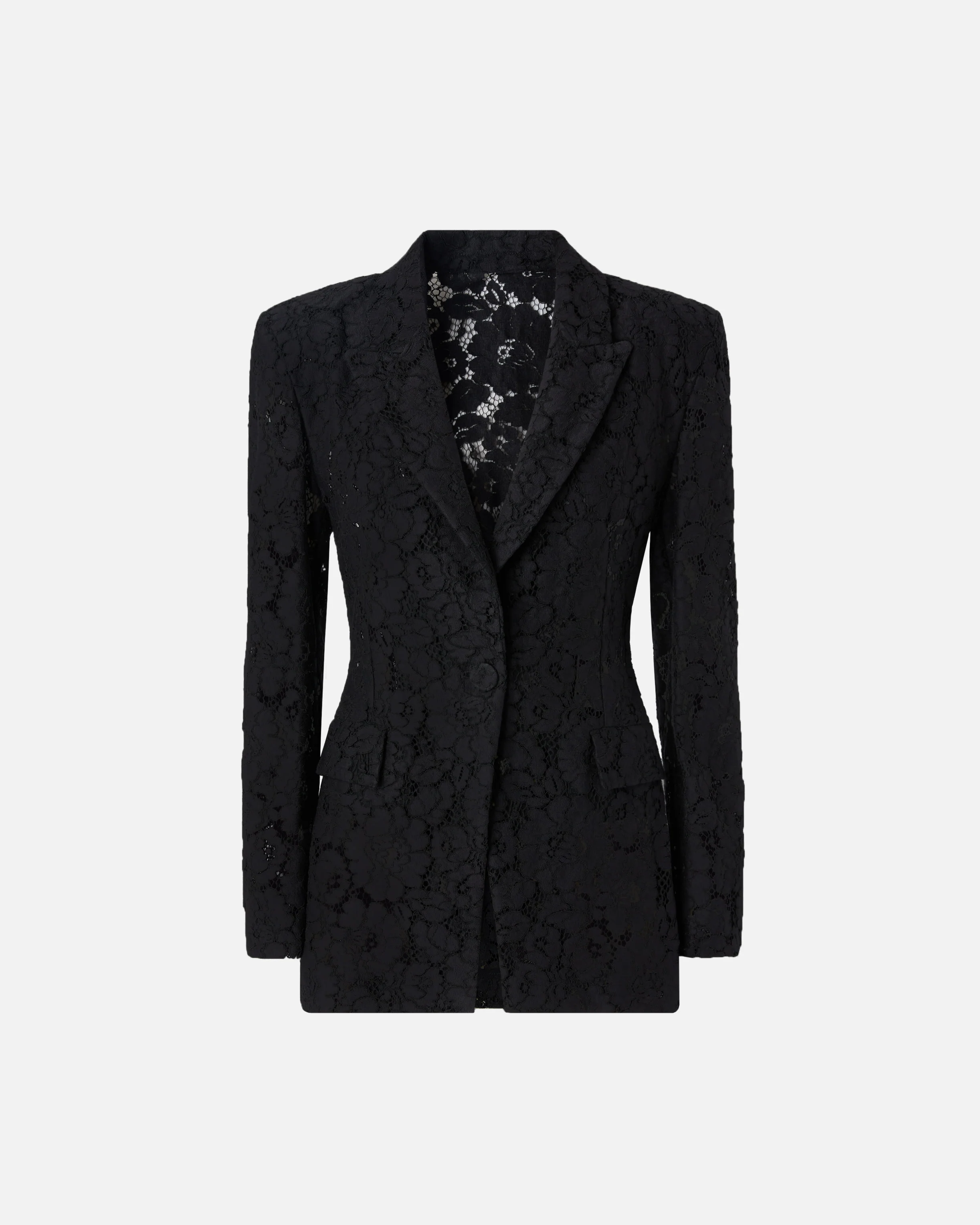Lace blazer with jewel buttons - Image 5