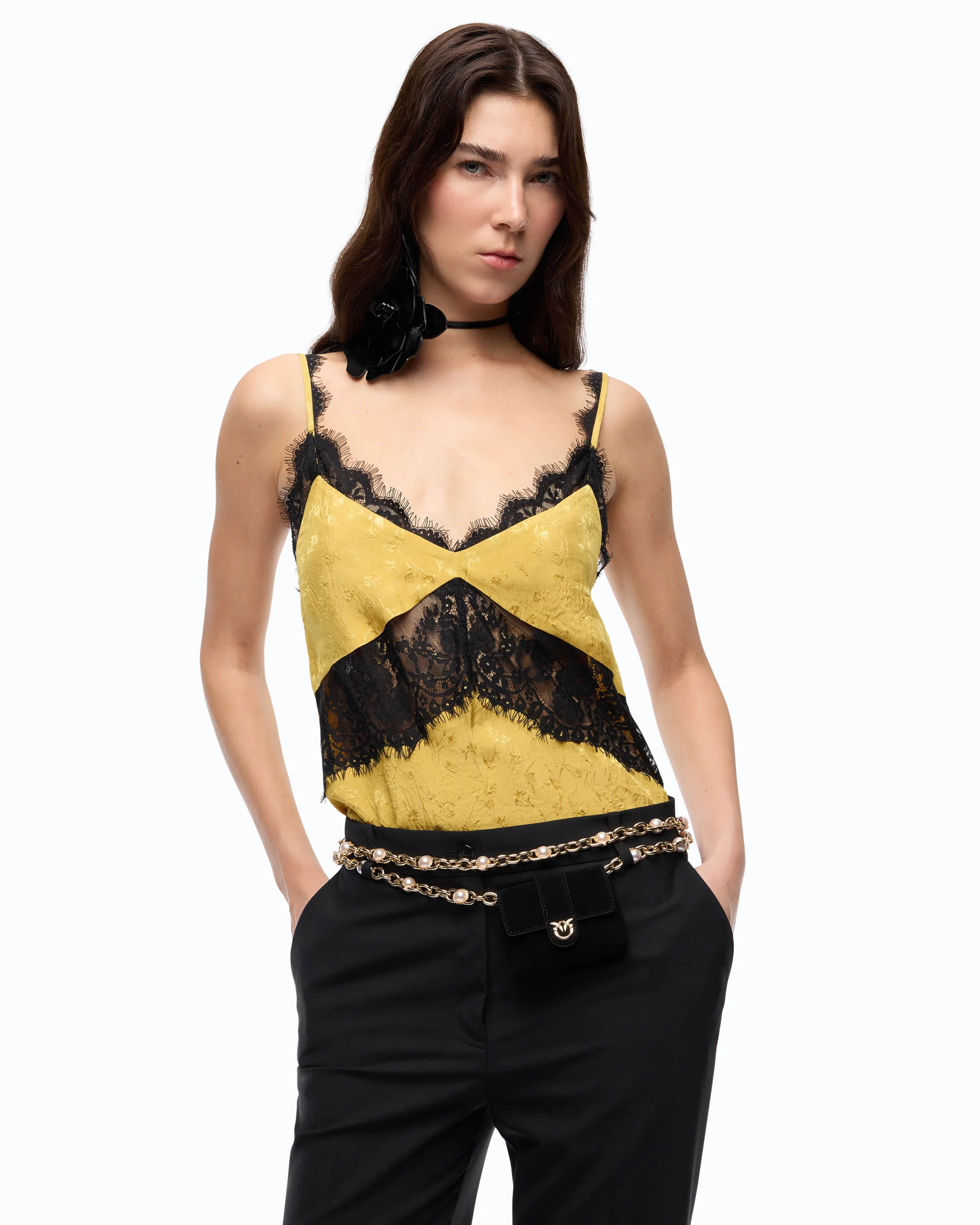 Lace lingerie top