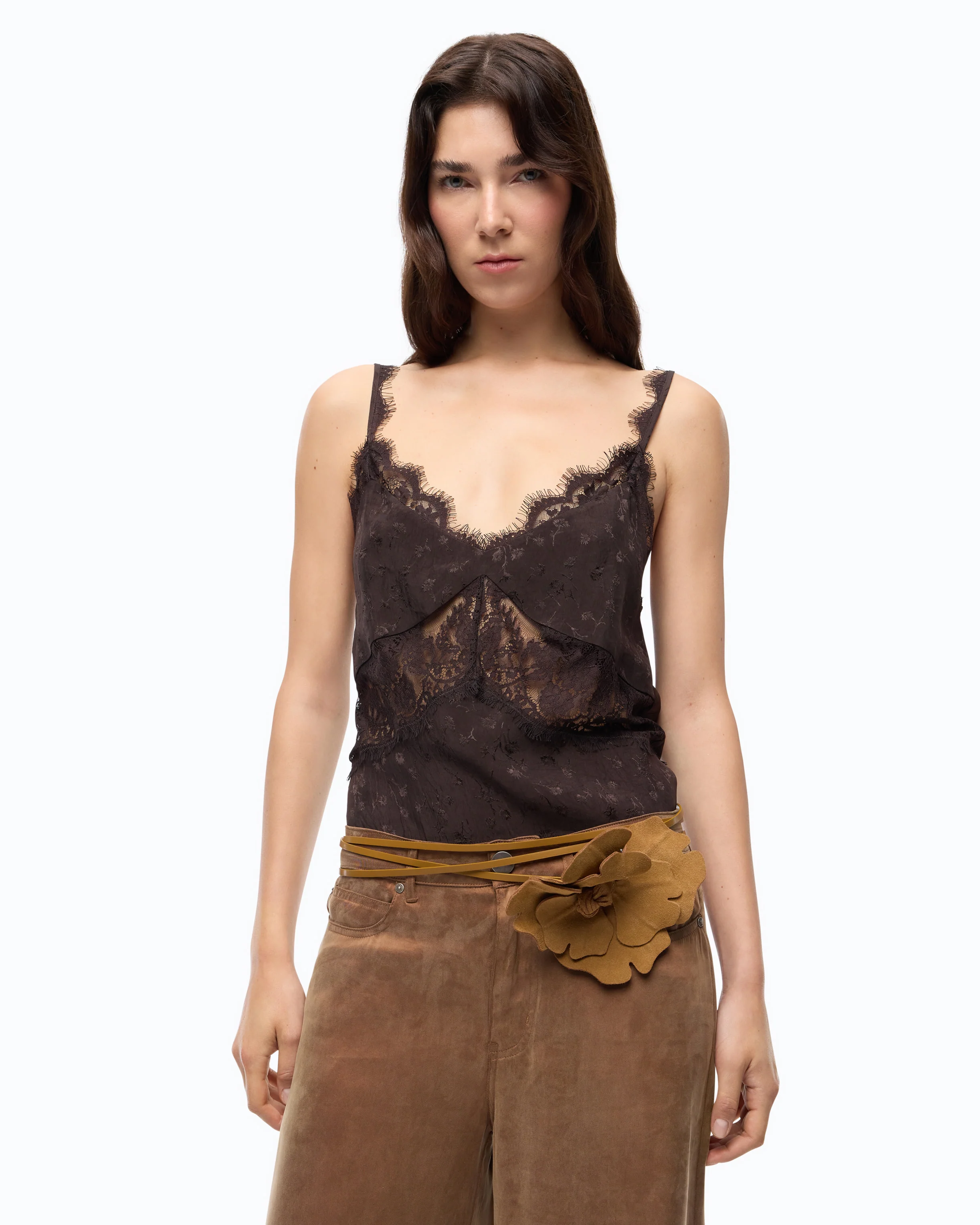 Lace lingerie top