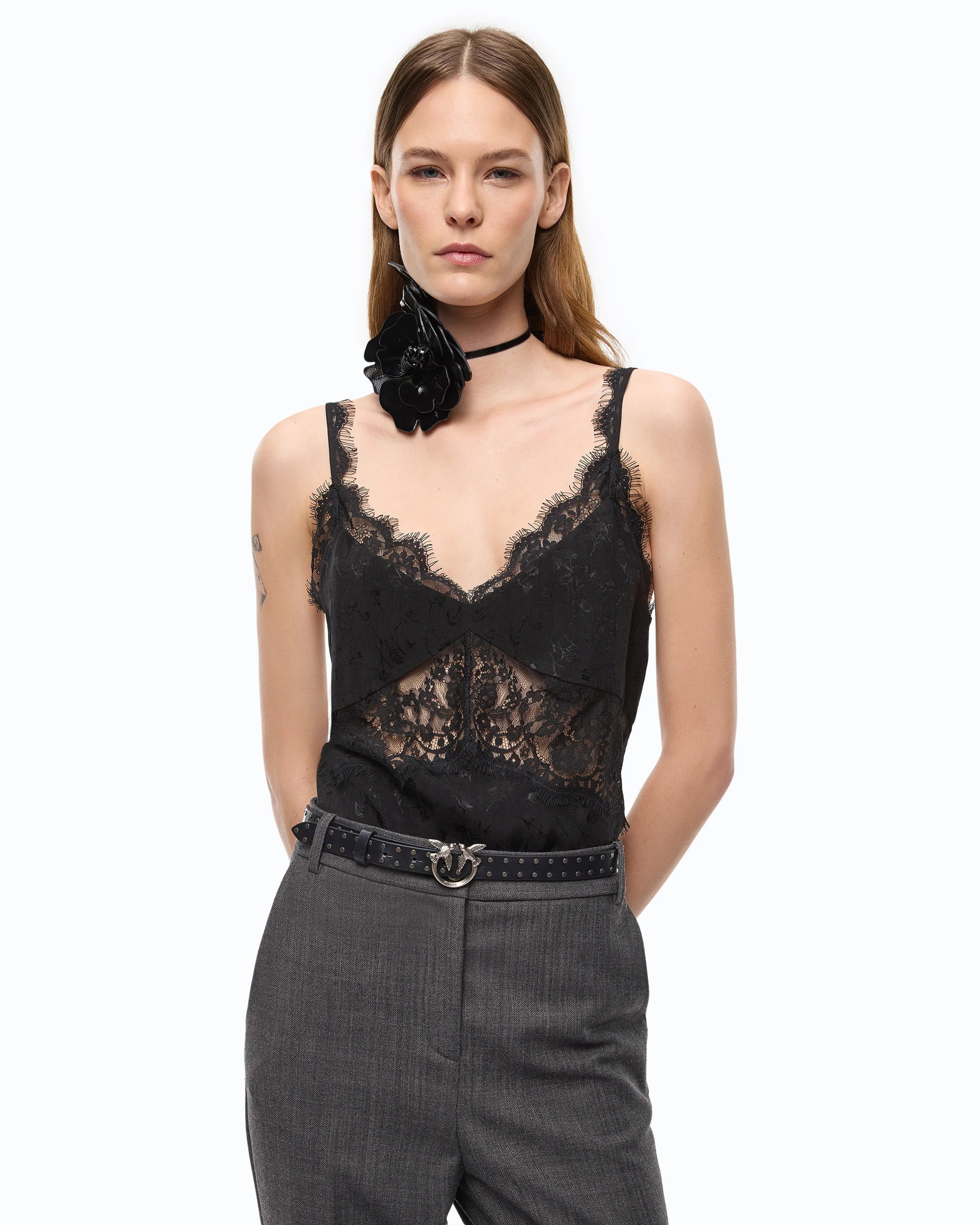 Lace lingerie top