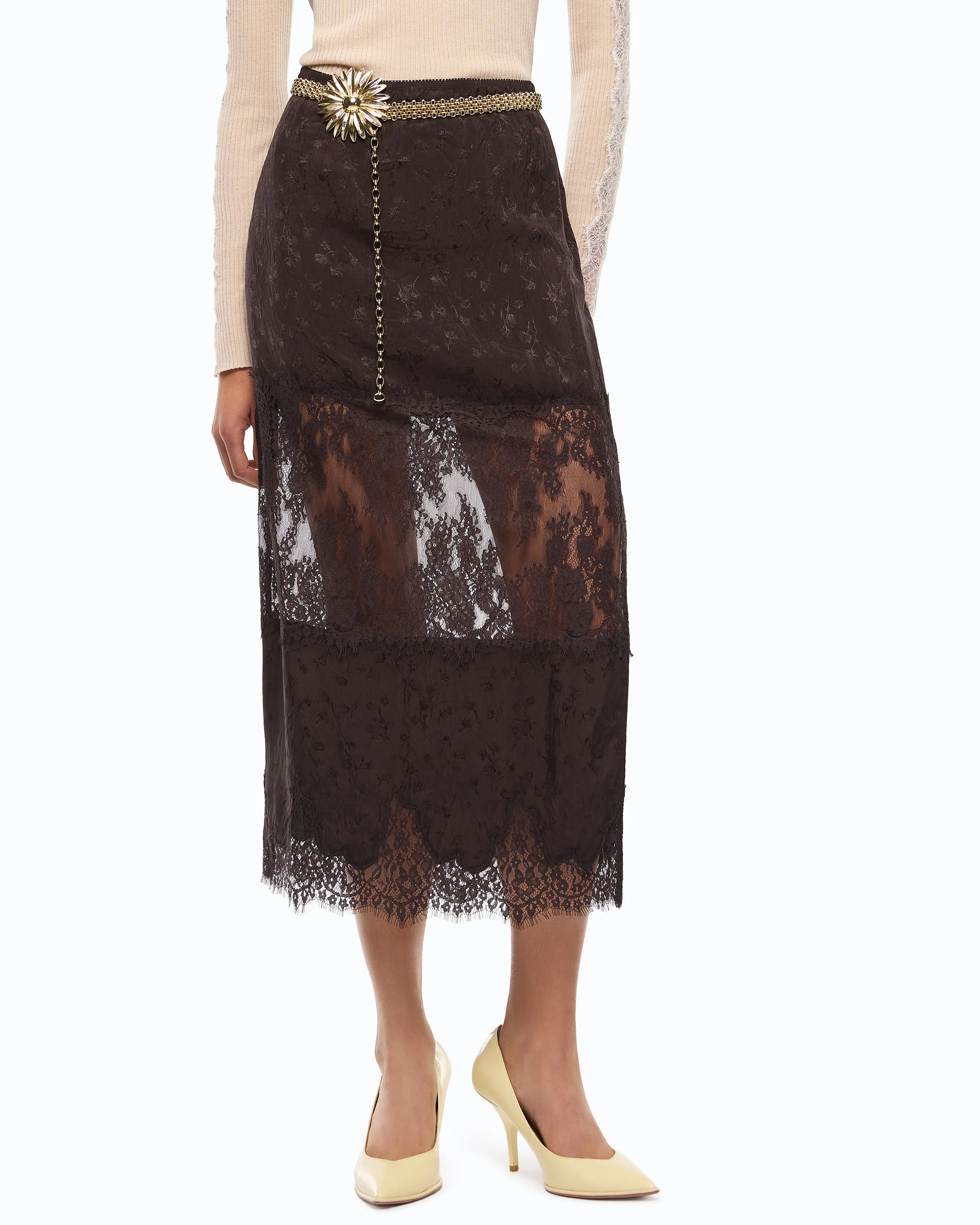 Lace pencil skirt - Image 2