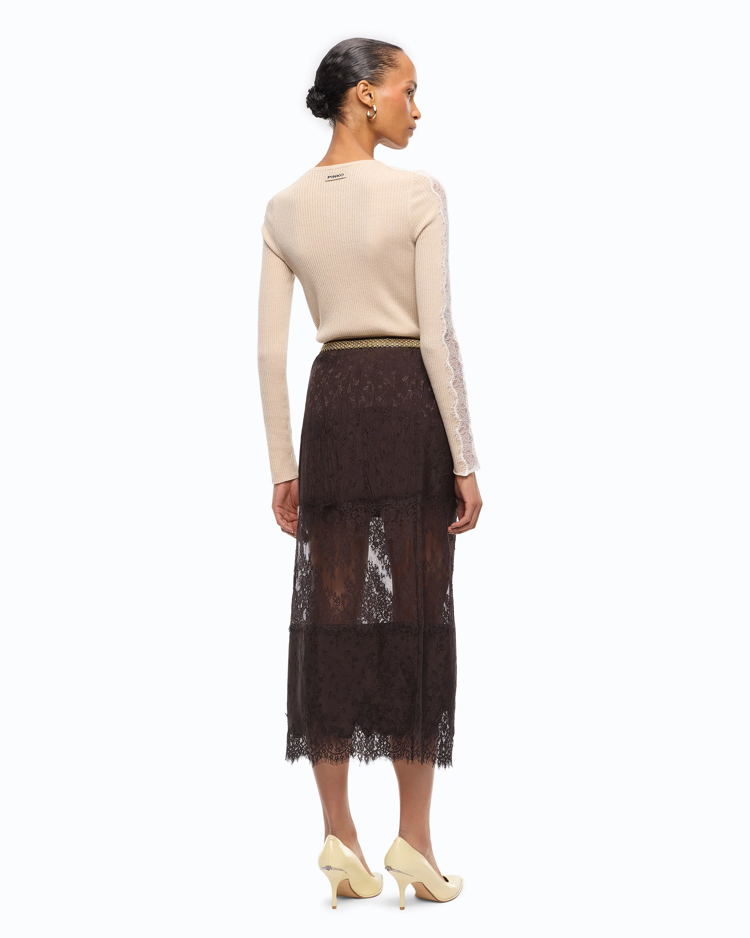 Lace pencil skirt - Image 4