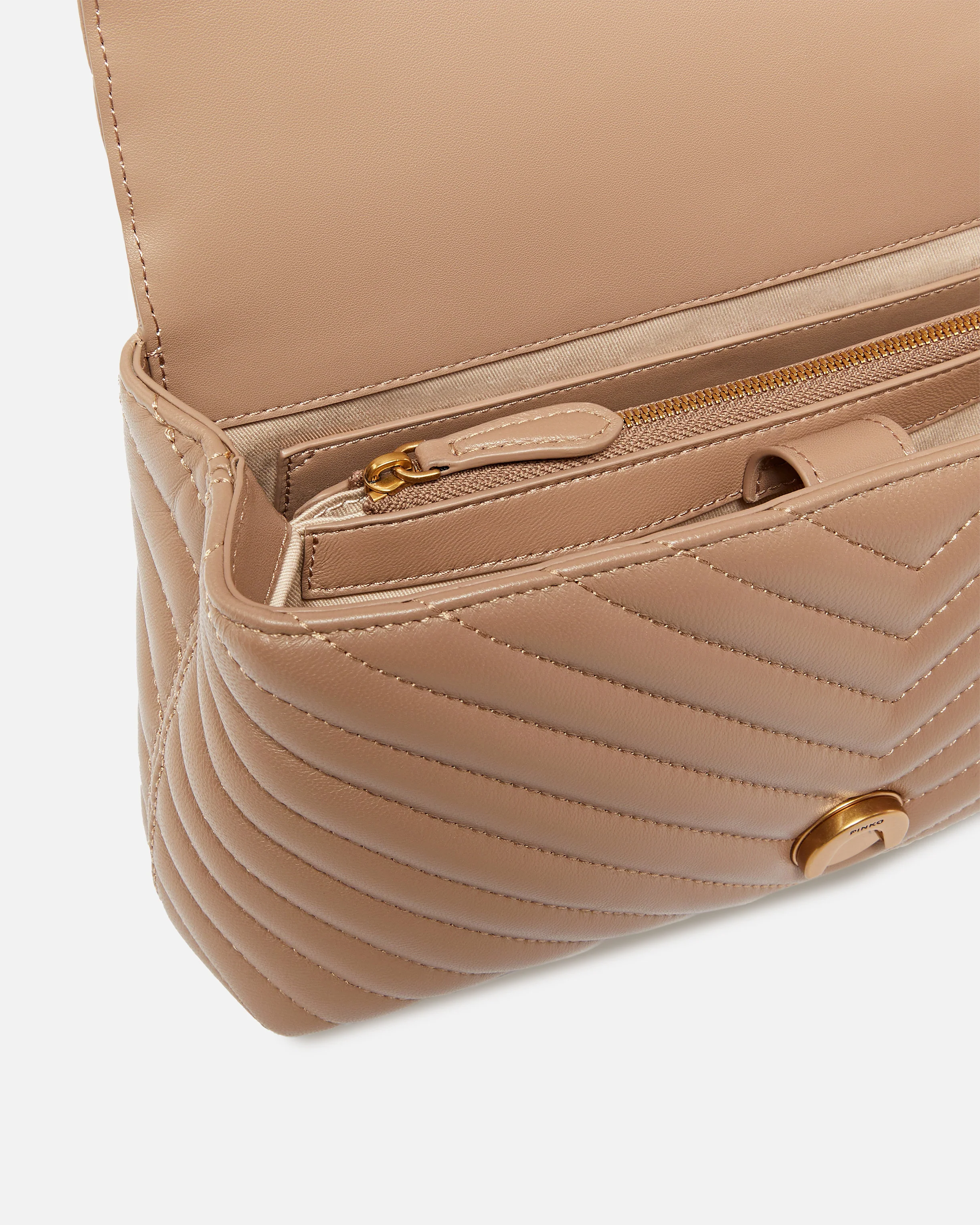 Lady Love Bag Puff medium handbag in chevron nappa leather - Image 4