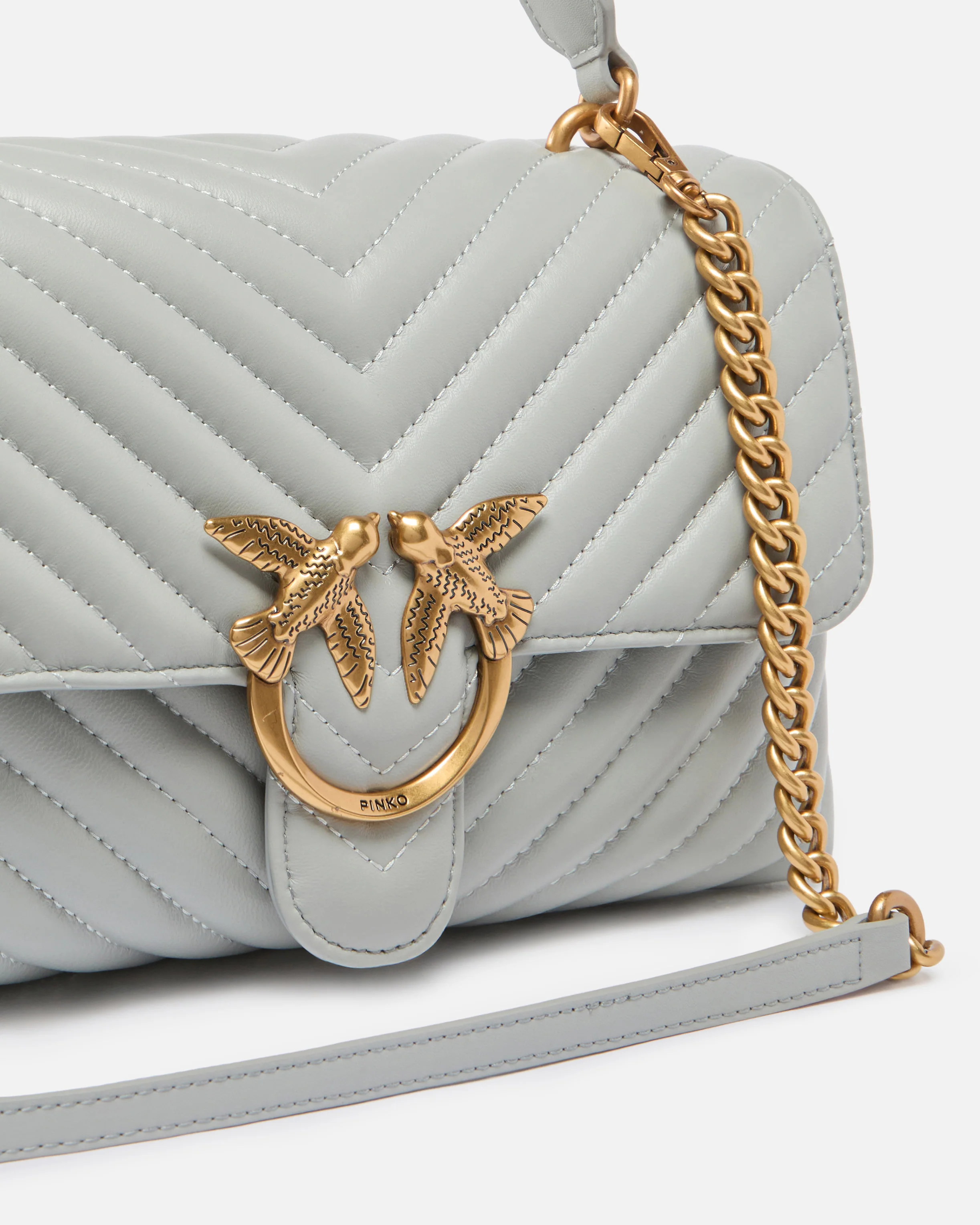 Lady Love Bag Puff medium handbag in chevron nappa leather - Image 3