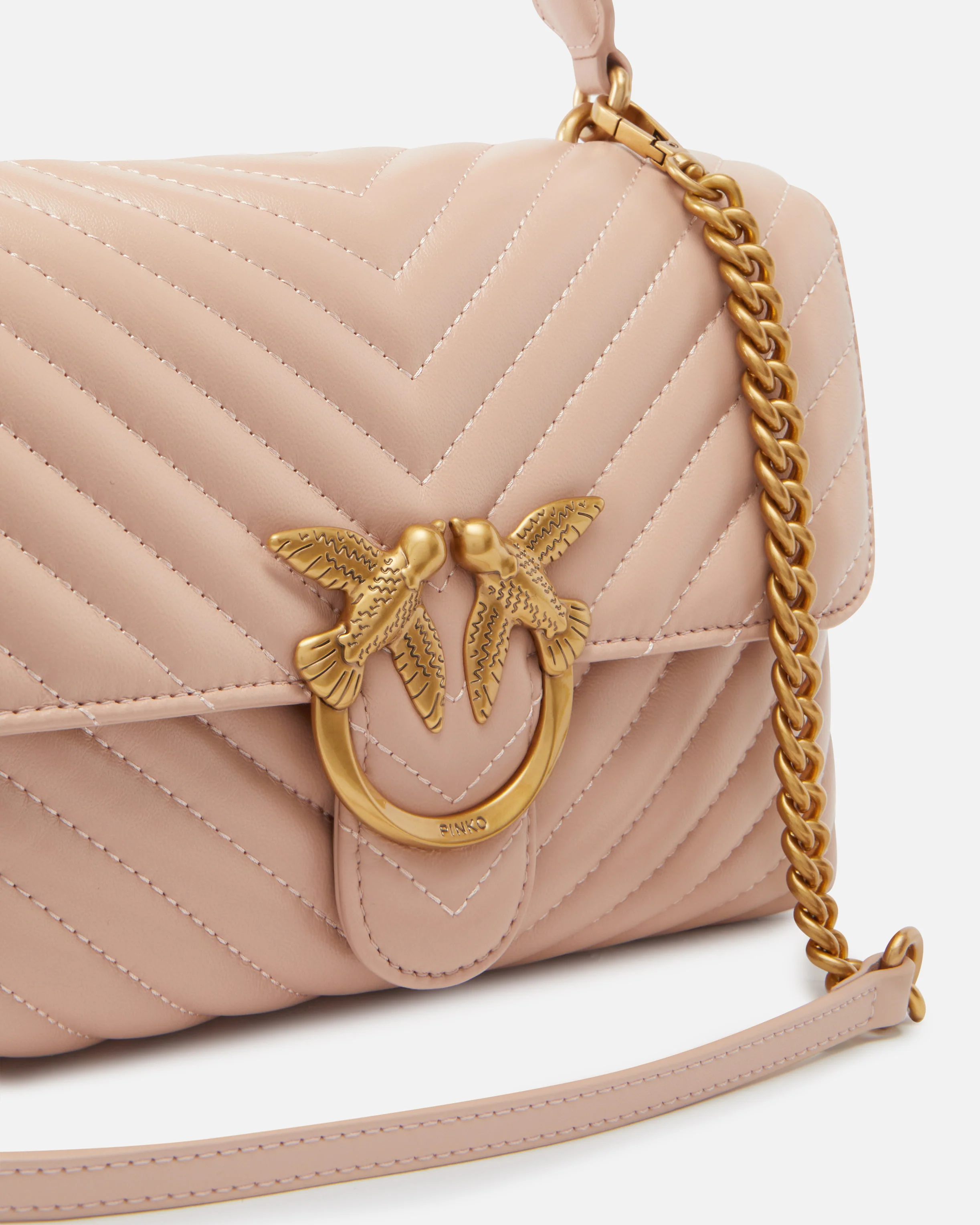 Lady Love Bag Puff medium handbag in chevron nappa leather - Image 3