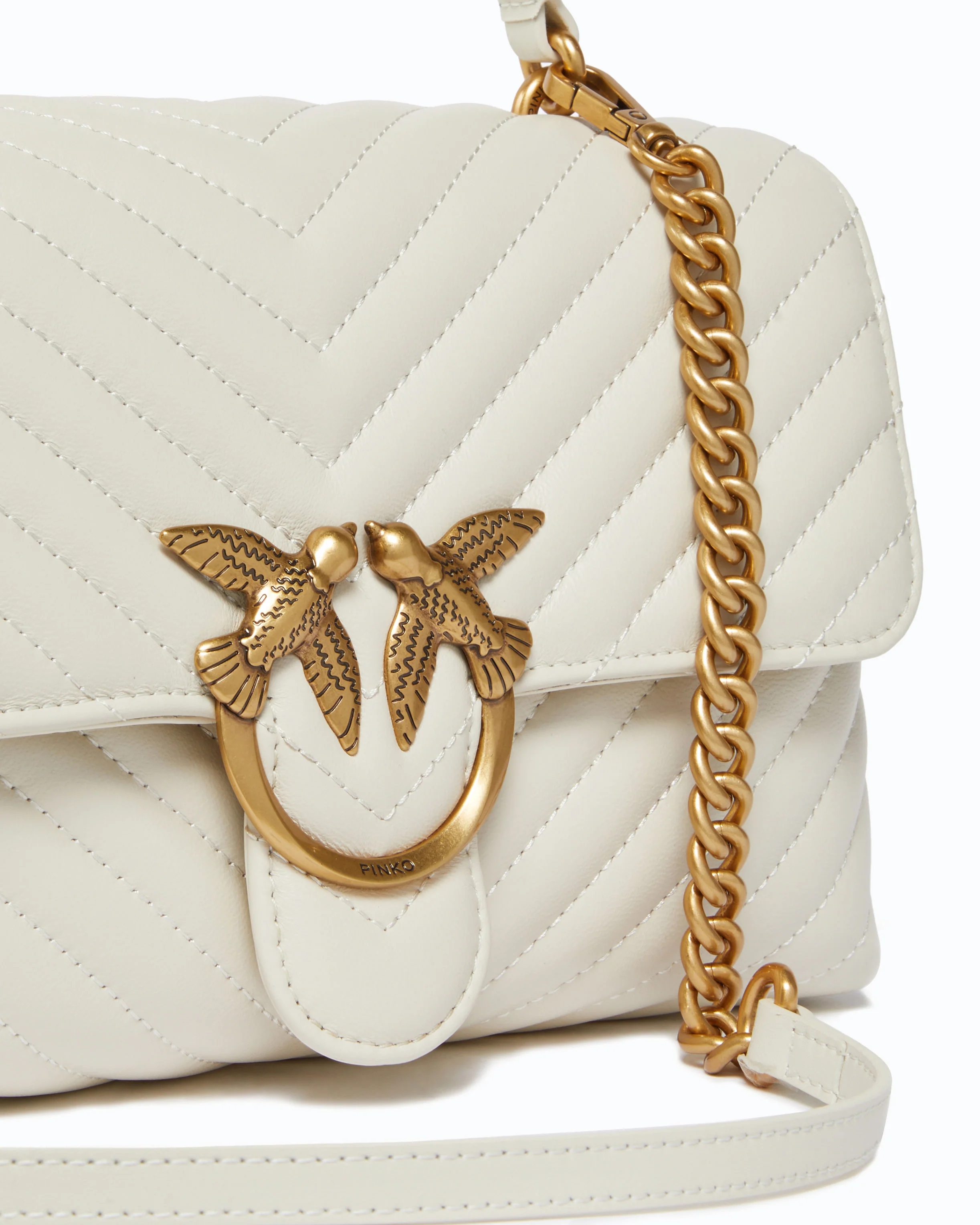 Lady Love Bag Puff medium handbag in chevron nappa leather - Image 3