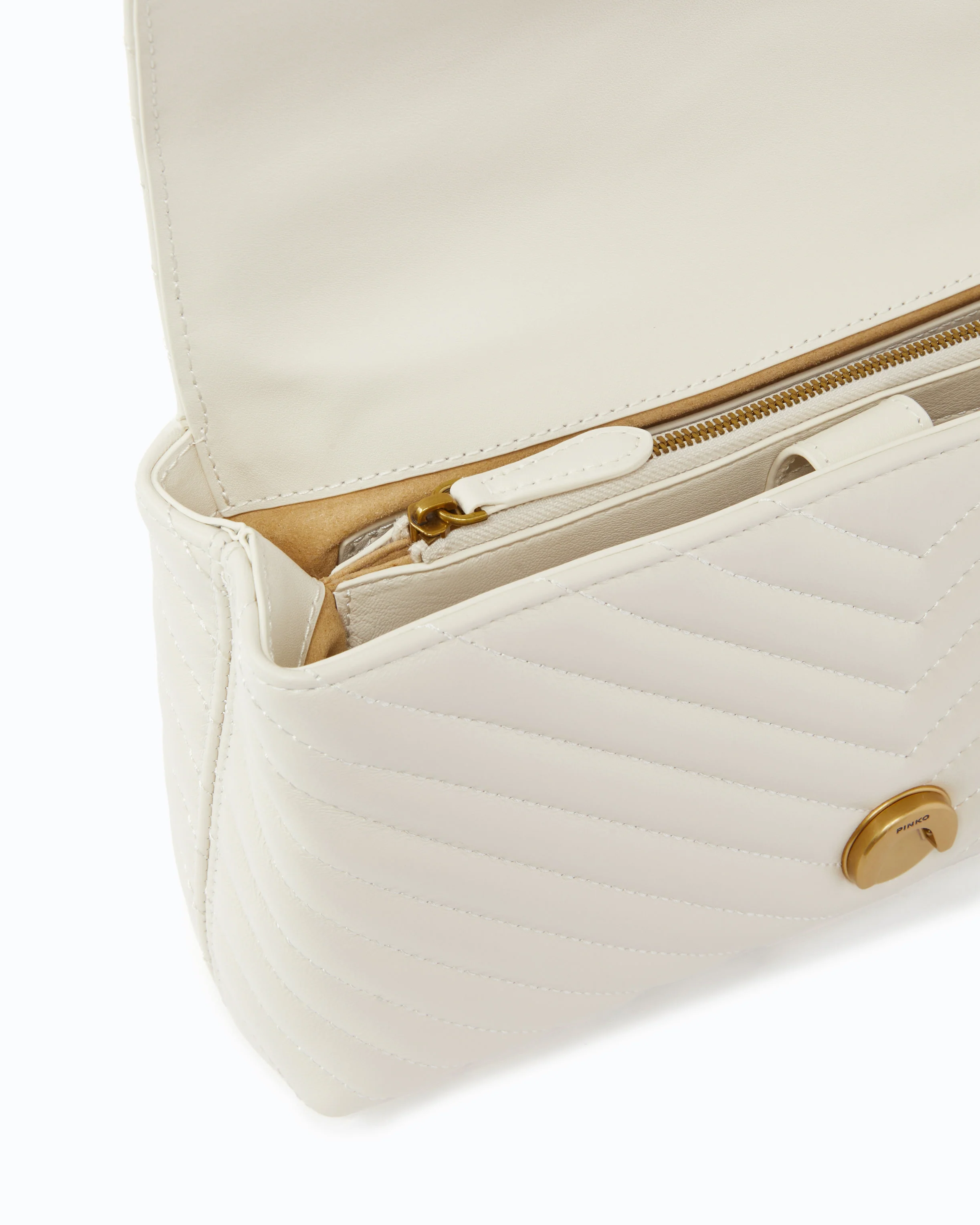 Lady Love Bag Puff medium handbag in chevron nappa leather - Image 4