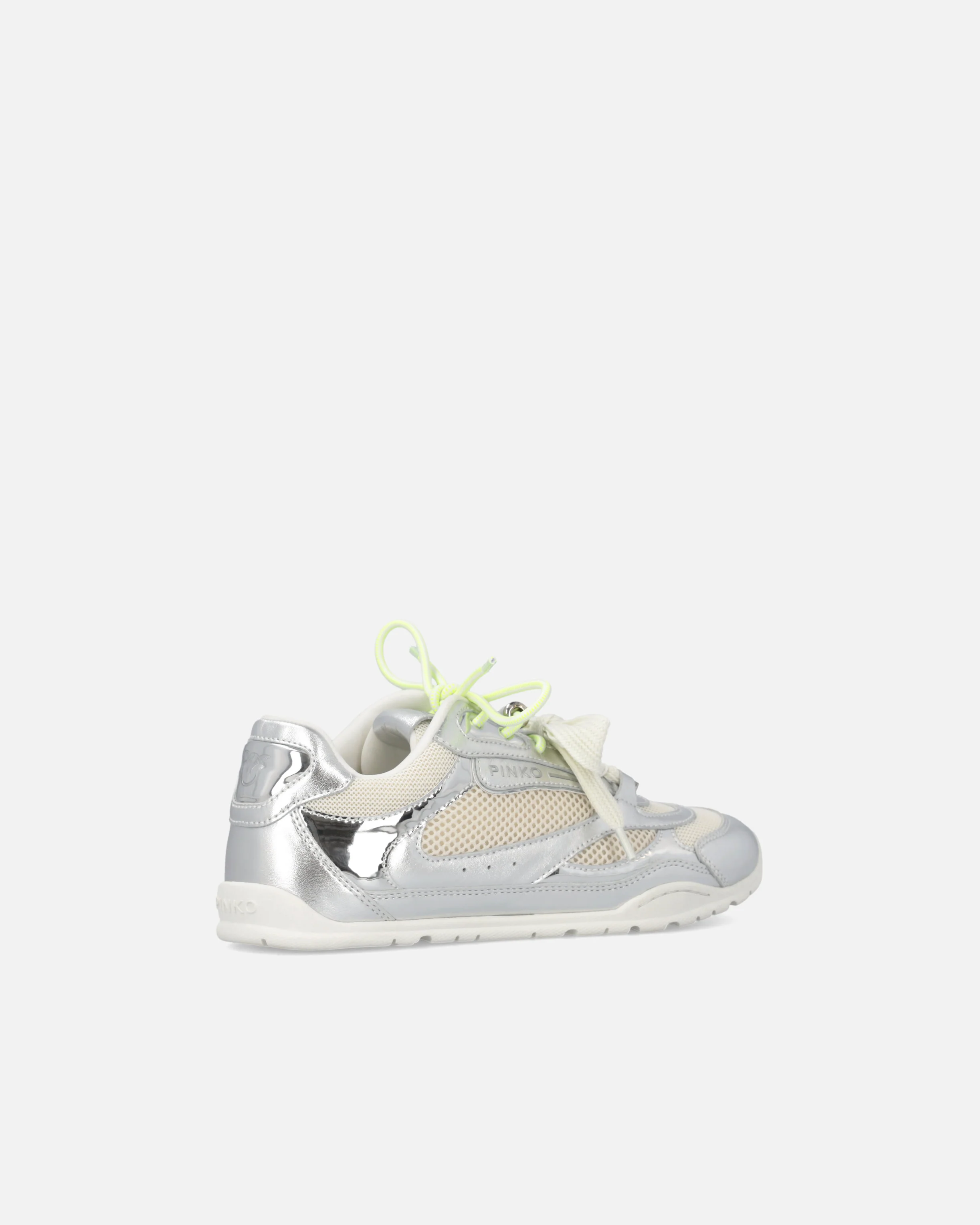Laminated sneakers with double laces and jewel details - Image 3