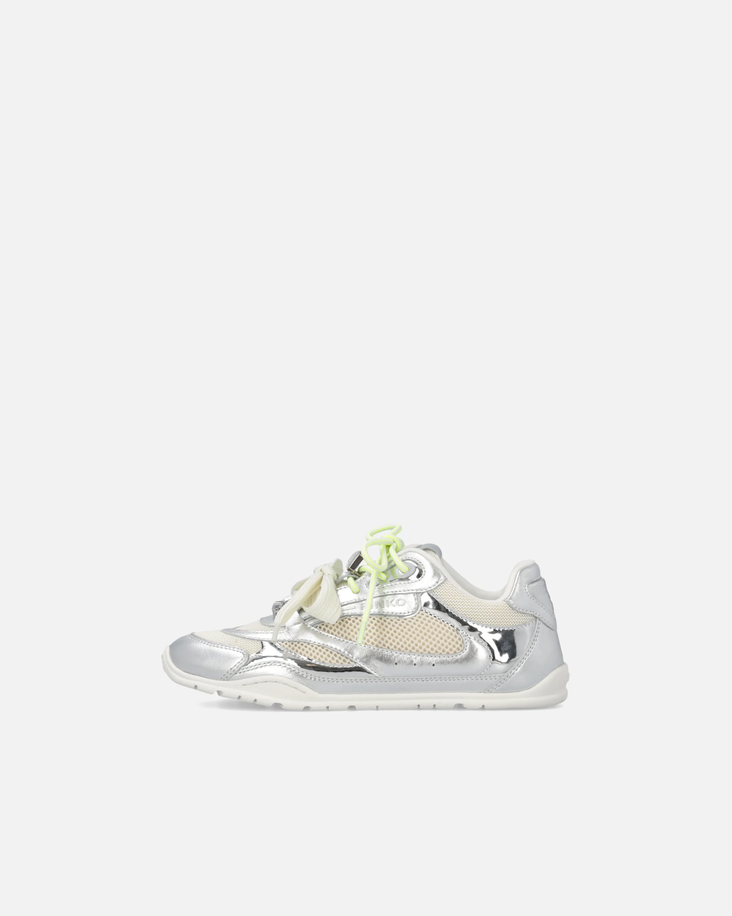 Laminated sneakers with double laces and jewel details - Image 5