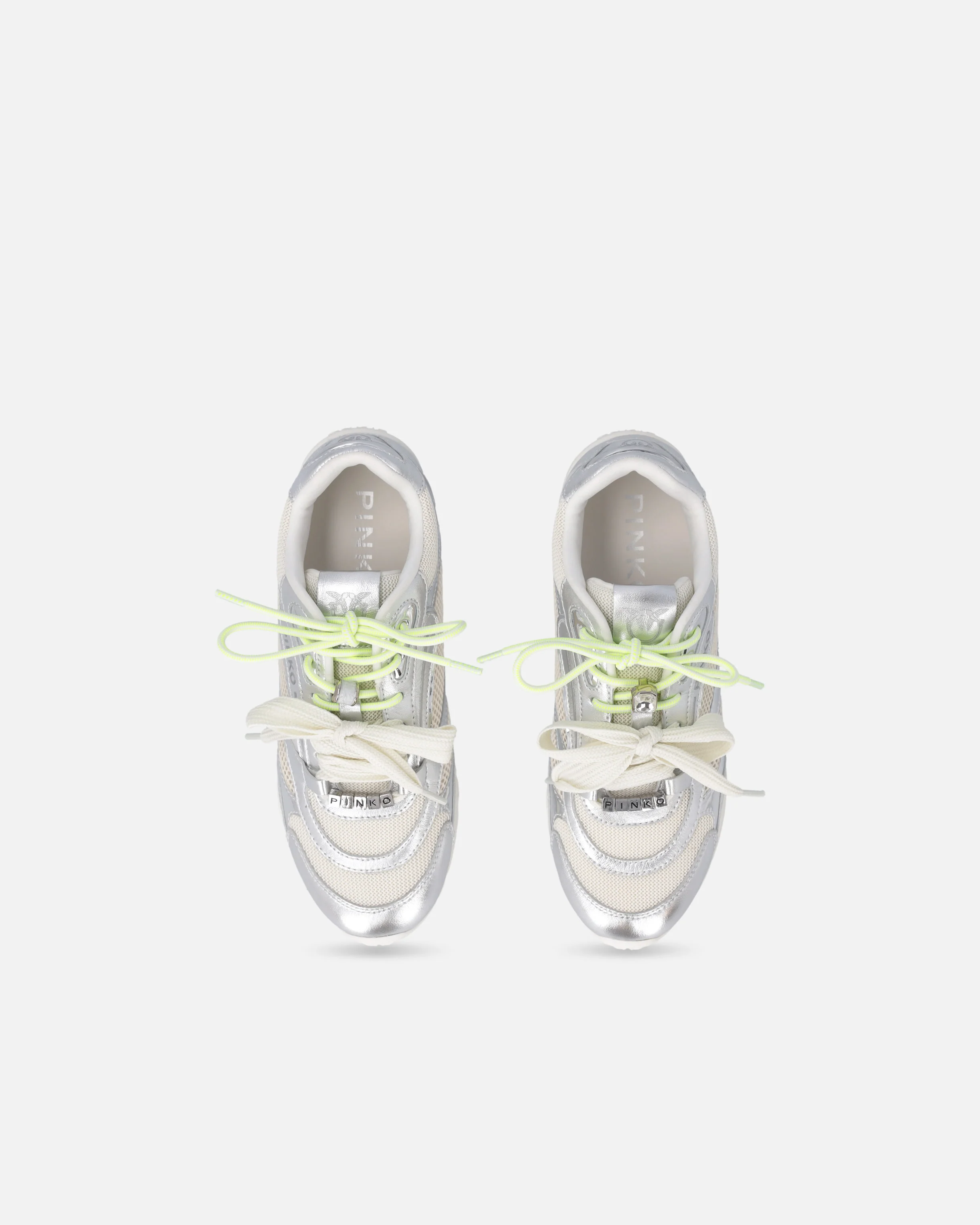 Laminated sneakers with double laces and jewel details - Image 9