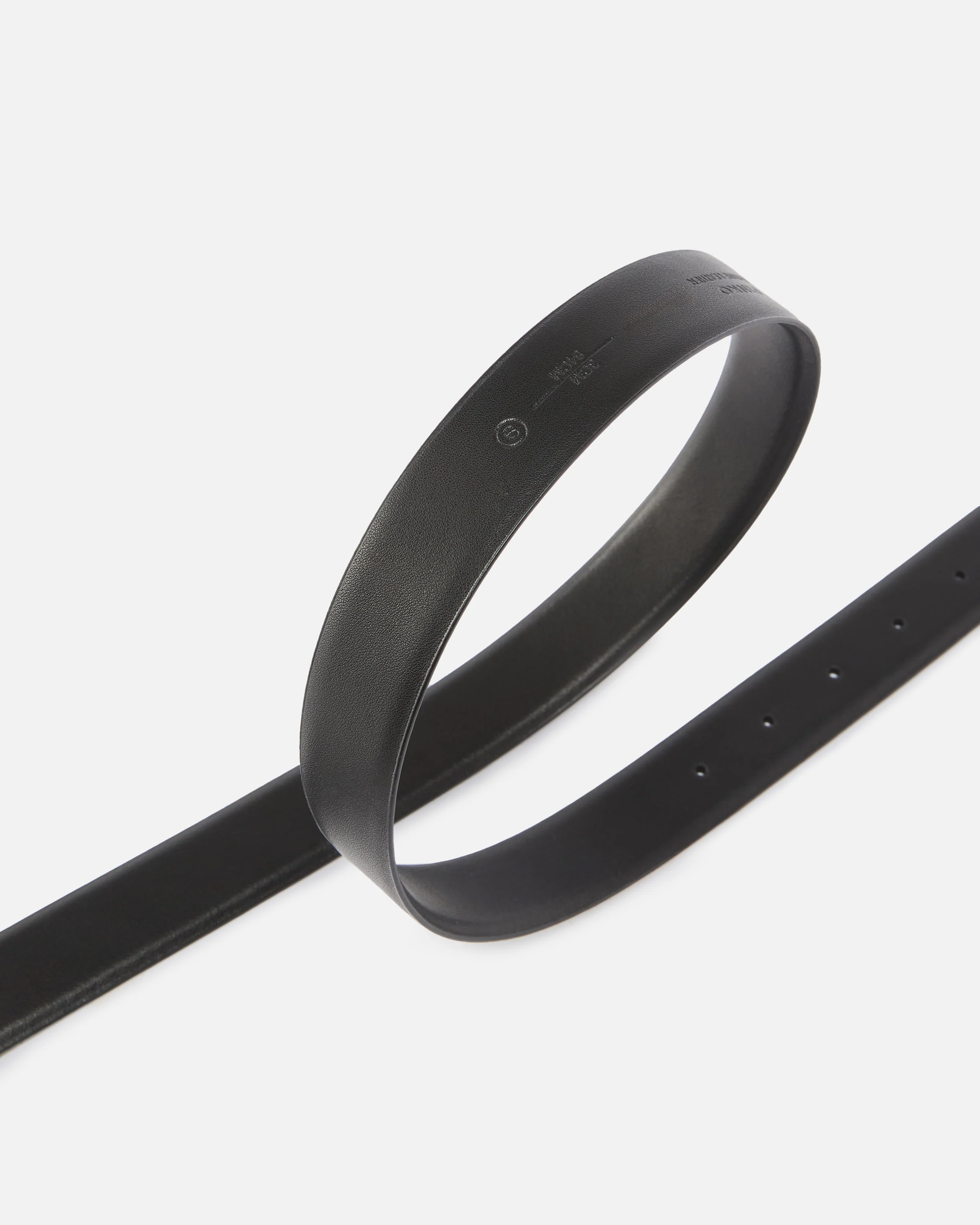 Leather belt with gold-tone hardware, 3cm - Image 4