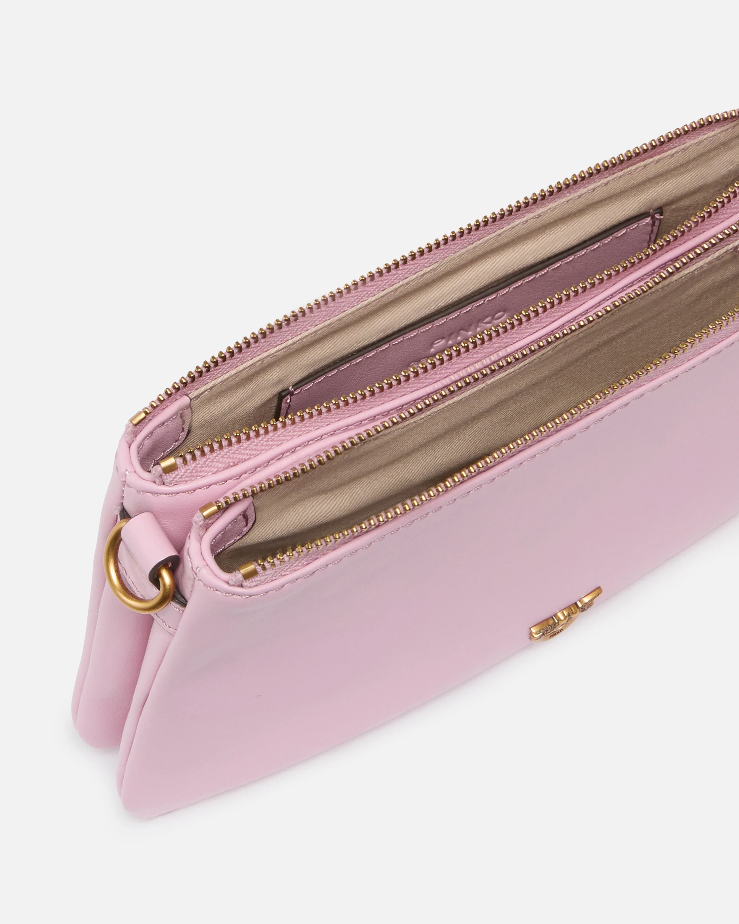 Leather Mini Double Bag with shoulder strap - Image 4