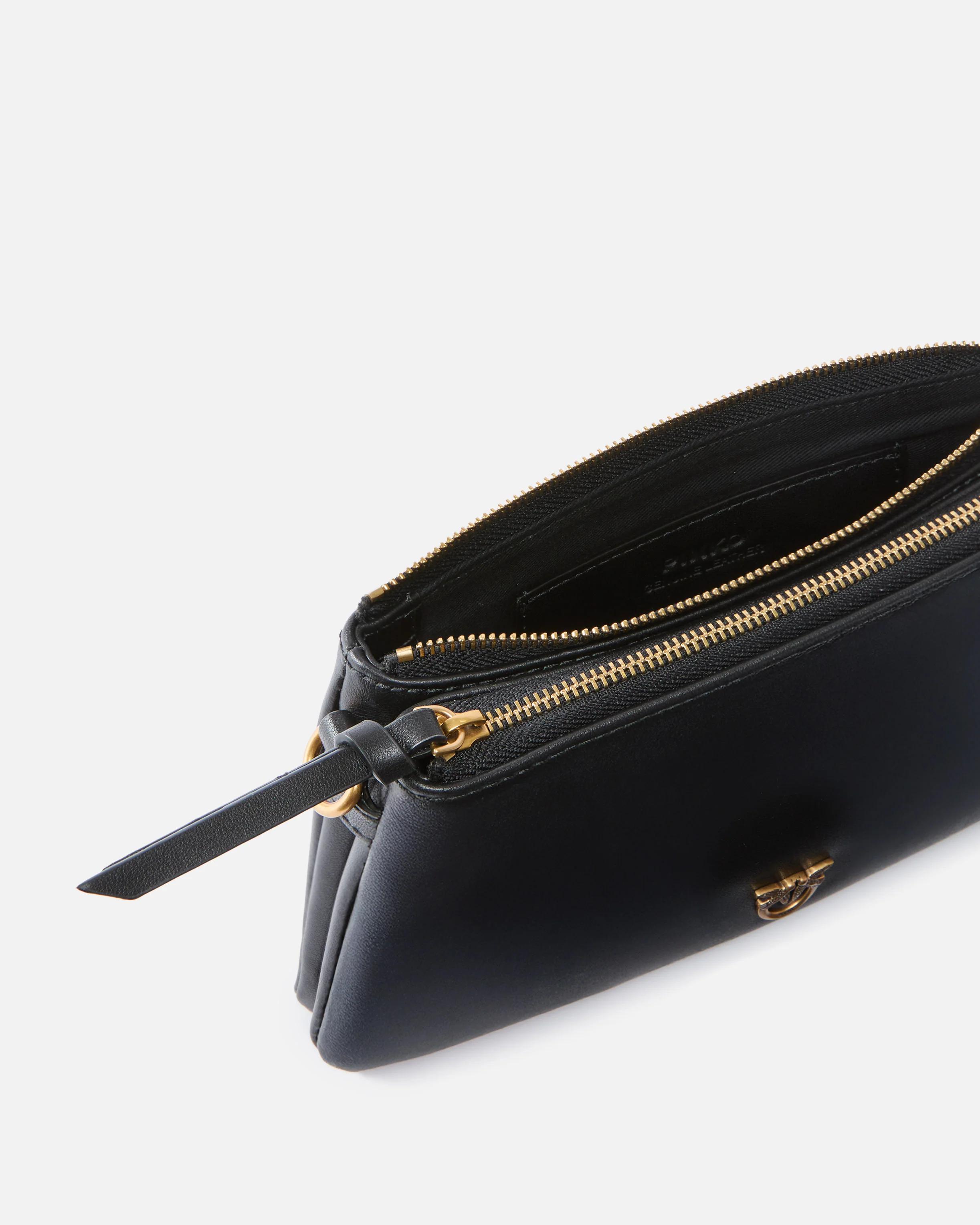 Leather Mini Double Bag with shoulder strap - Image 4
