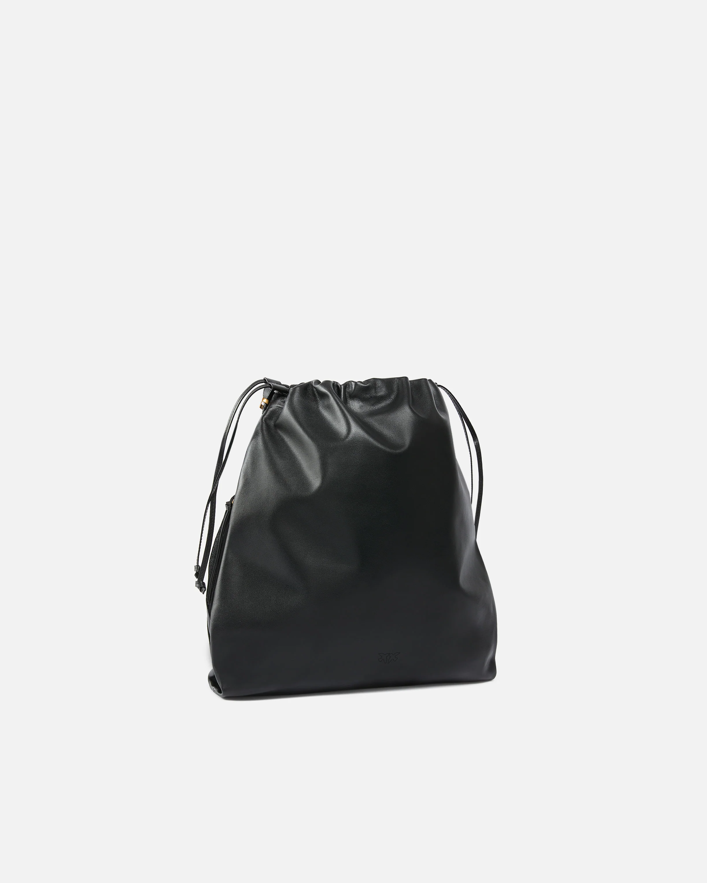 Leather Mini Slouchy Bag with Love Birds logo - Image 2