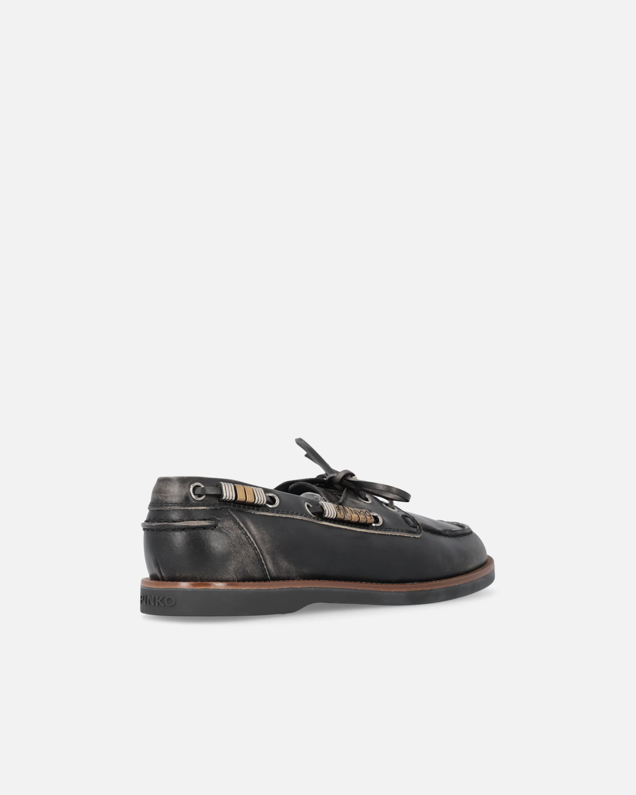 Leather moccasins with jewel details - Image 3